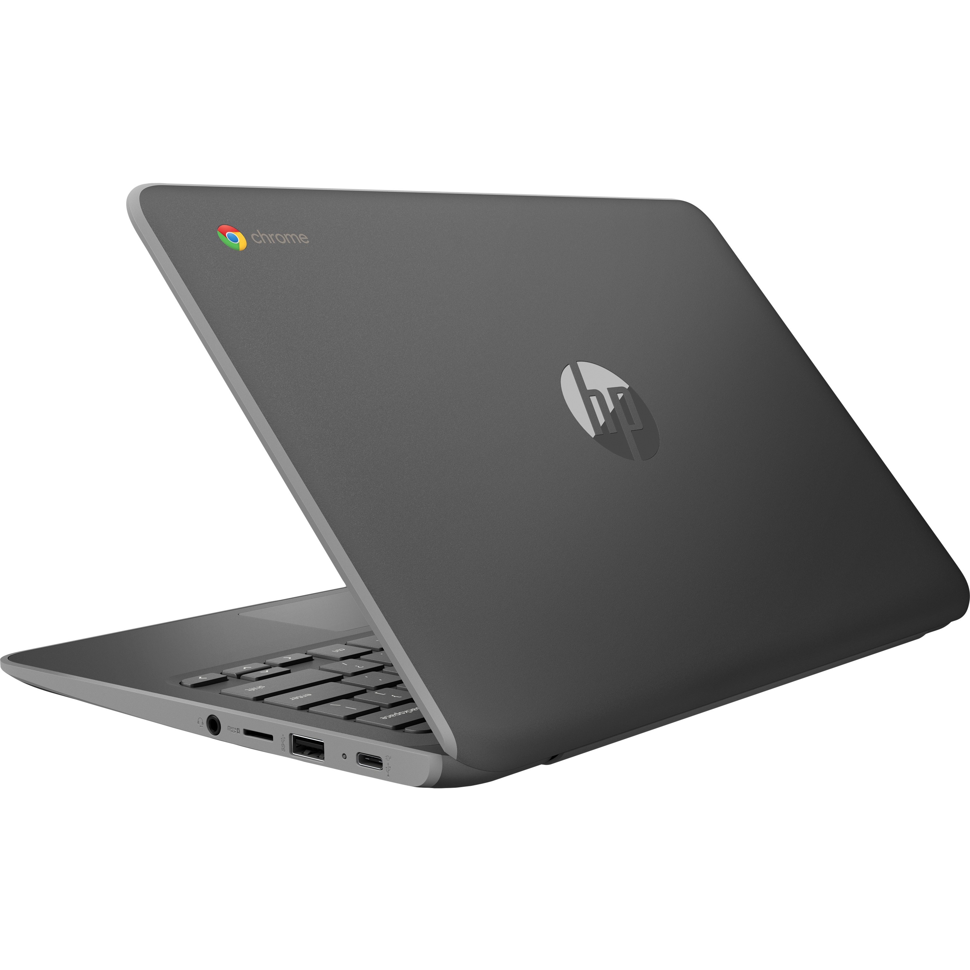 HP Chromebook 11 G7 EE 11.6" Chromebook - Intel Celeron N4000 - 8 GB - 64 GB Flash Memory - English Keyboard - 1366 x 768 - ChromeOS - Intel UHD Graphics 600 — rear