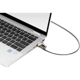 HP Cable Lock - 6 ft Cable - Keyed Lock - Galvanized Steel - For Notebook, Monitor, Tablet, Docking Station — alternate image1