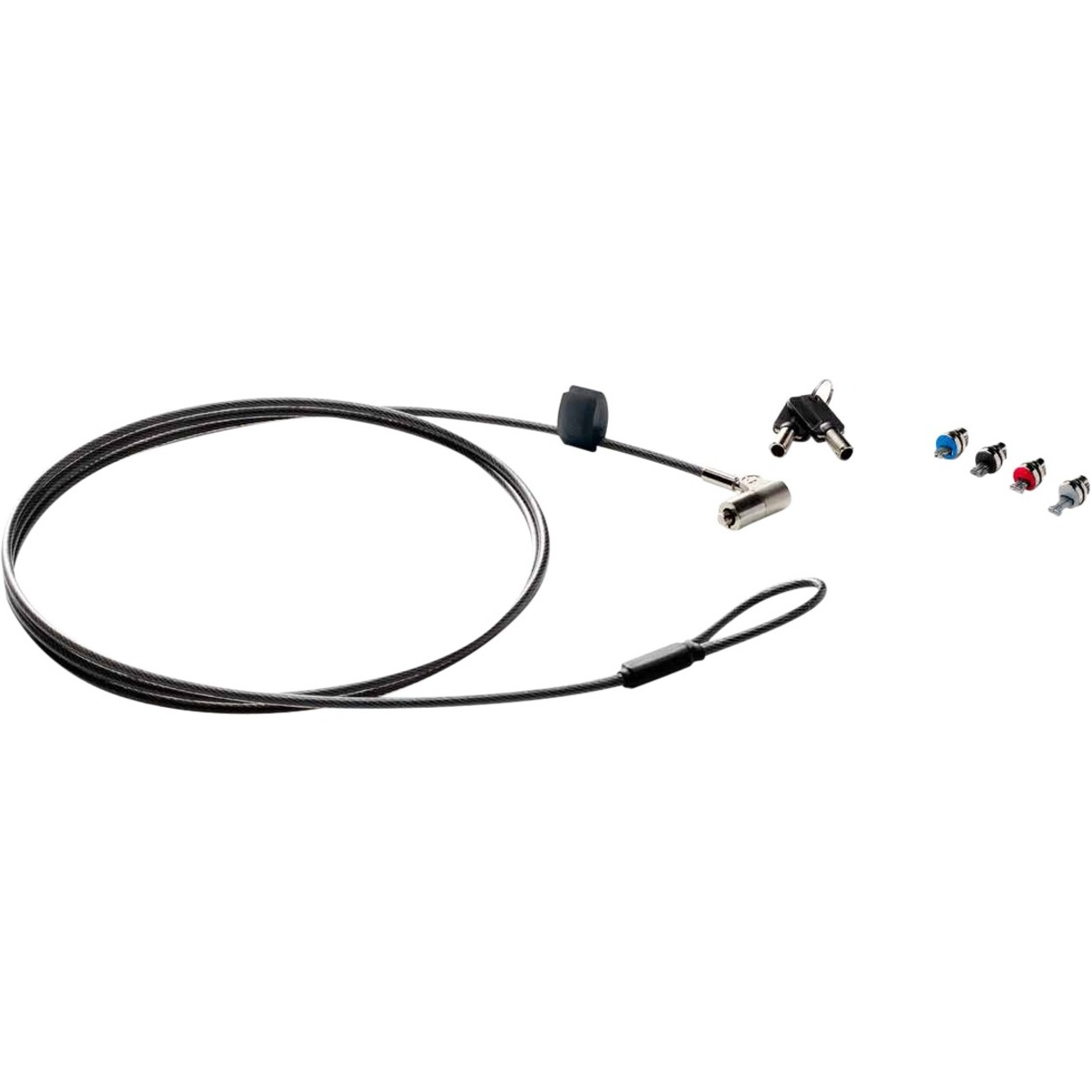 HP Cable Lock - 6 ft Cable - Keyed Lock - Galvanized Steel - For Notebook, Monitor, Tablet, Docking Station