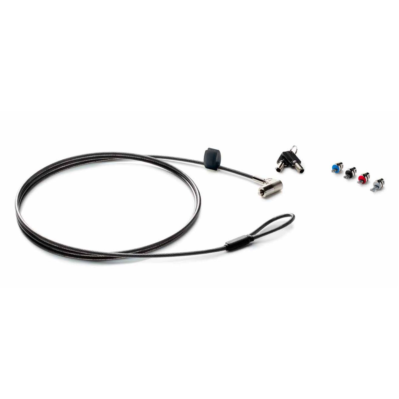 HP Cable Lock - 6 ft Cable - Keyed Lock - Galvanized Steel - For Notebook, Monitor, Tablet, Docking Station
