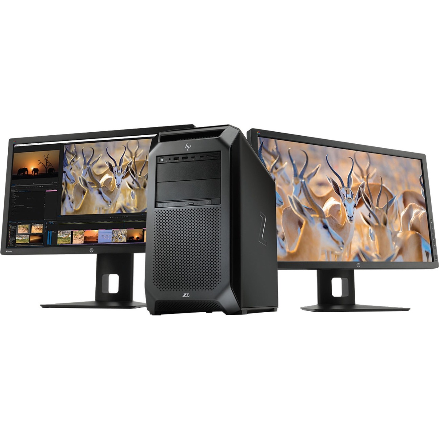HP Z8 G4 Workstation - Xeon Gold 6244 - 96 GB - 2 TB SSD - Tower - Black - Windows 10 Pro - Serial ATA/600 Controller - 0, 1, 5, 10 RAID Levels - Intel Optane Memory Ready - Gigabit Ethernet — alternate image2