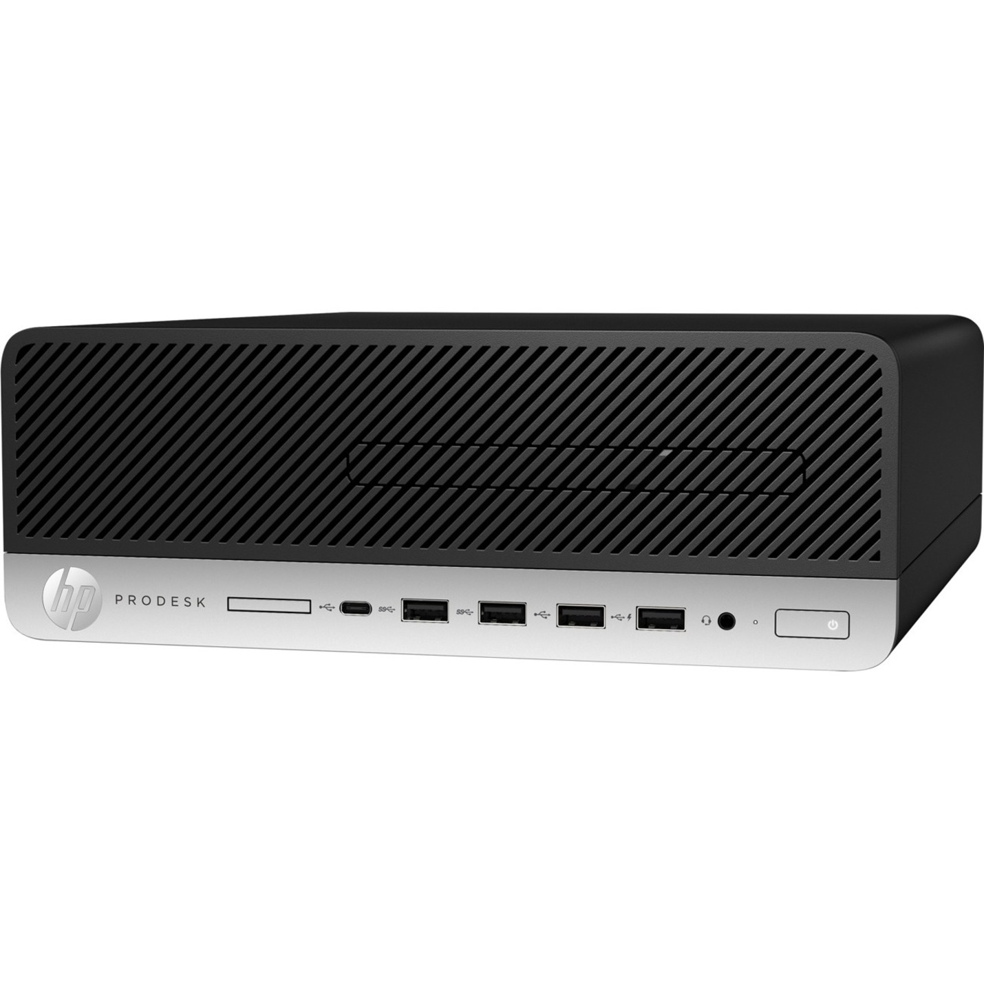 HP Business Desktop ProDesk 600 G5 Desktop Computer - Intel Core i3 9th Gen i3-9100 - 8 GB - 500 GB HDD - Small Form Factor — leftmaximum
