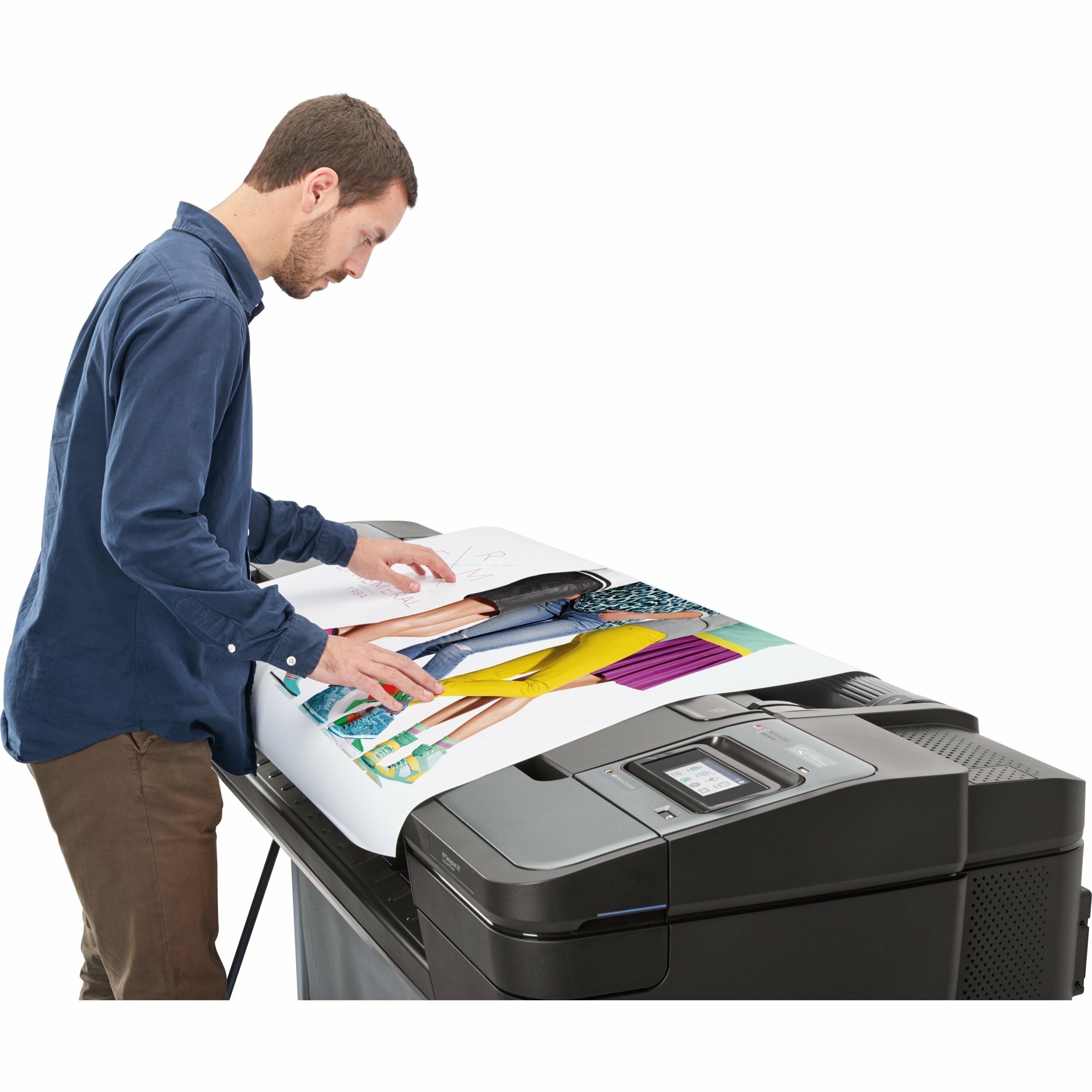 HP Designjet Z9+ PostScript Inkjet Large Format Printer - 44" Print Width - Color - 9 Color(s) - 768.5 ft²/h Color Speed - 2400 x 1200 dpi - USB - Ethernet - Roll Paper, Photo Paper, Plain Paper, Coated Paper, Glossy Paper, Banner, Canvas - Floor Standing Supported — alternate image12