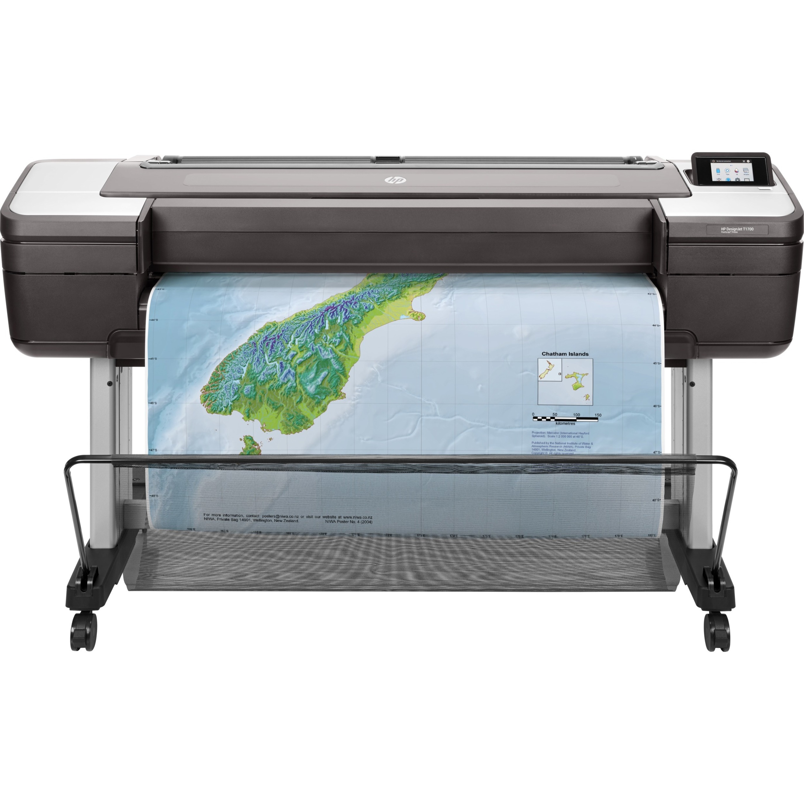 HP Designjet T1700 PostScript Inkjet Large Format Printer - 44" Print Width - Color - 6 Color(s) - 26 Second Color Speed - 2400 x 1200 dpi - USB - Ethernet - Roll Paper, Cut Sheet, Photo Paper, Plain Paper - Floor Standing Supported — alternate image11
