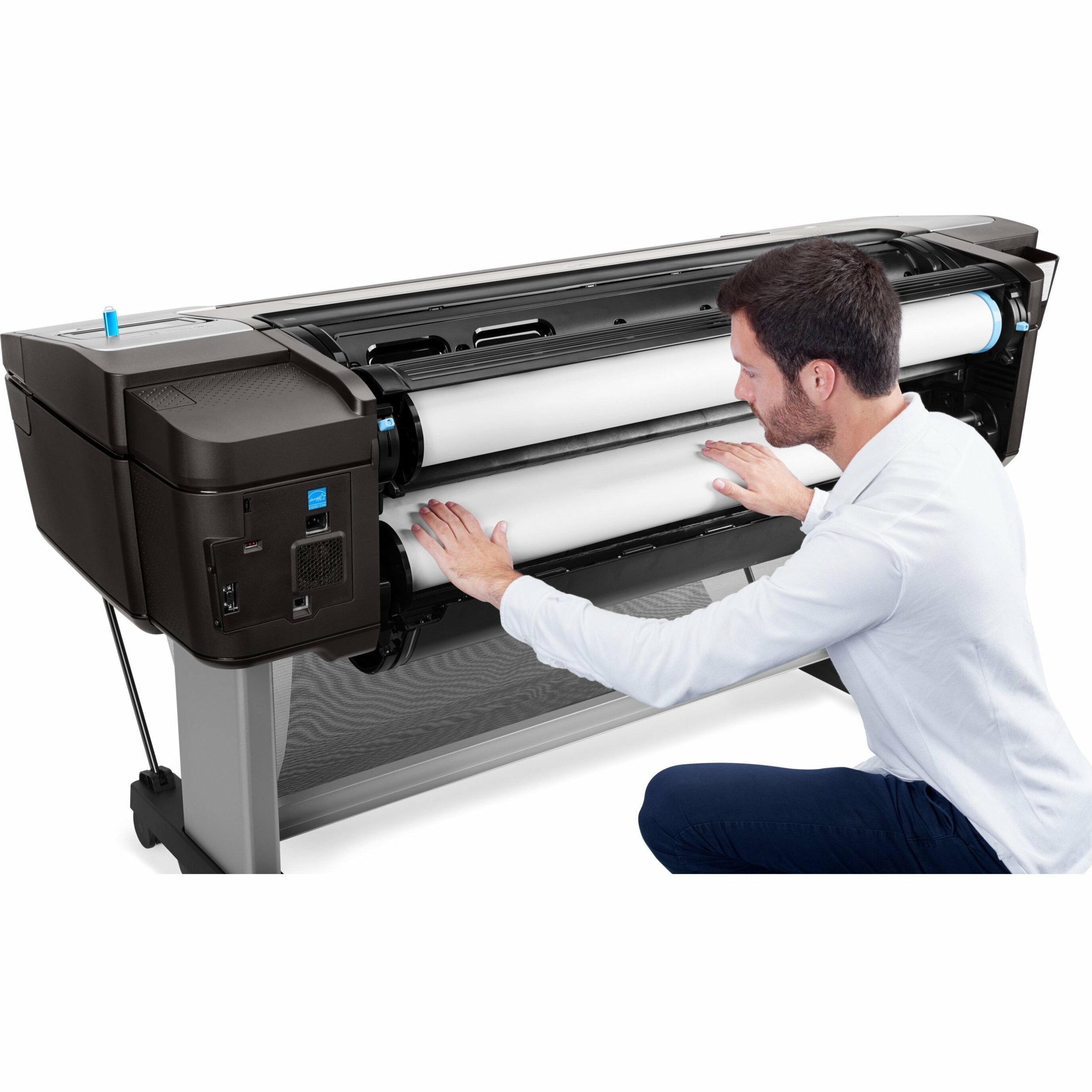 HP Designjet T1700dr PostScript Inkjet Large Format Printer - 44" Print Width - Color - 6 Color(s) - 26 Second Color Speed - 2400 x 1200 dpi - USB - Ethernet - Roll Paper, Cut Sheet, Photo Paper, Plain Paper - Floor Standing Supported — alternate image3