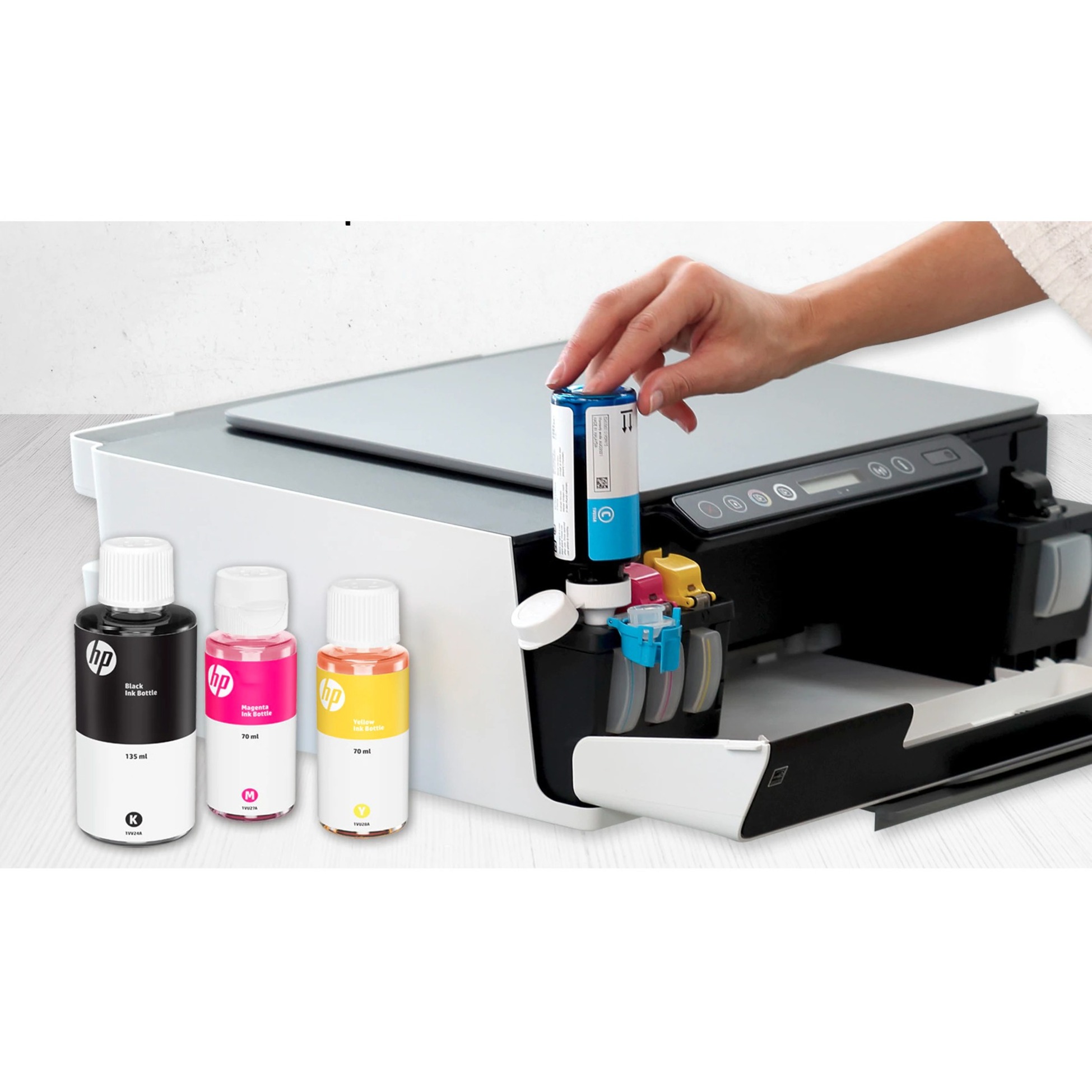 HP 31 70-ml Yellow Original Ink Bottle, 1VU28AN - Inkjet - Yellow - 8000 Pages - 70 mL Cyan - High Yield - 1 Bottle — alternate image2