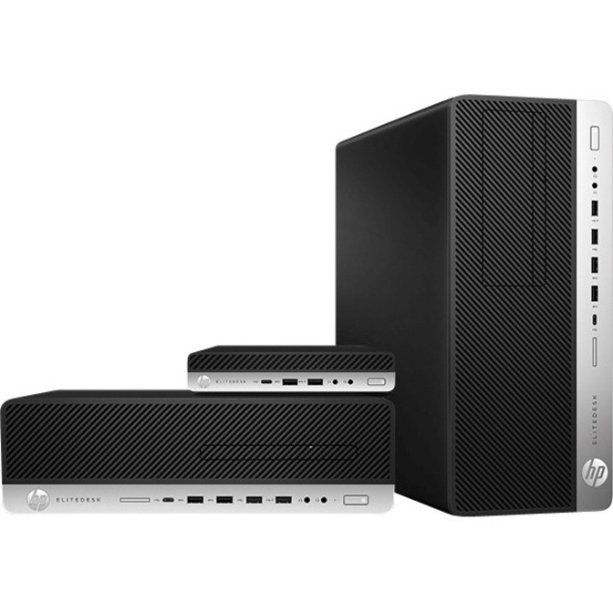 HP EliteDesk 800 G5 Desktop Computer - Intel Core i5 9th Gen i5-9500 - vPro Technology - 8 GB - 256 GB SSD - Desktop Mini - Intel UHD Graphics 630 - English Keyboard — alternate image2
