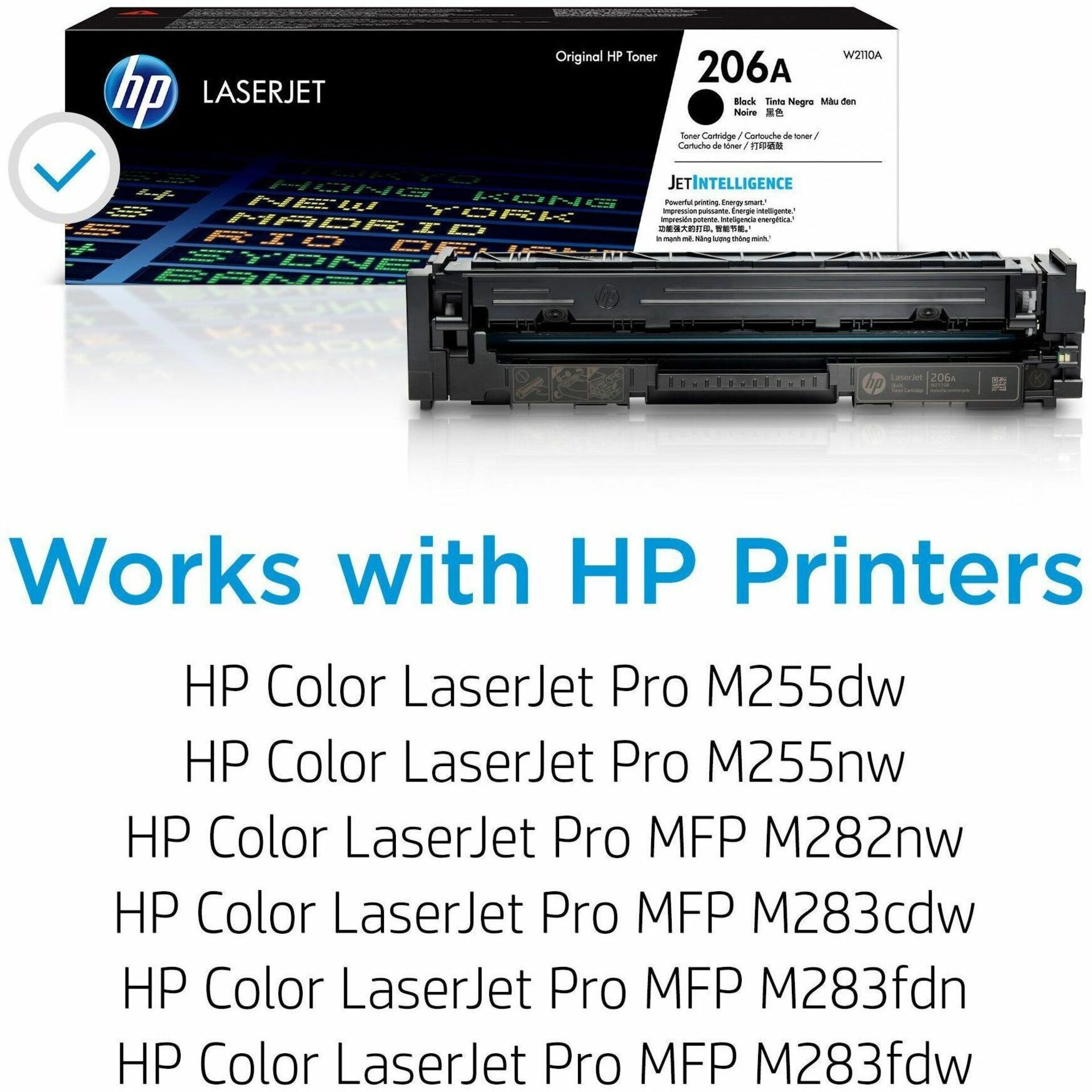 HP 206A Original Standard Yield Laser Toner Cartridge - Black - 1 Each - 1350 Pages — alternate image1