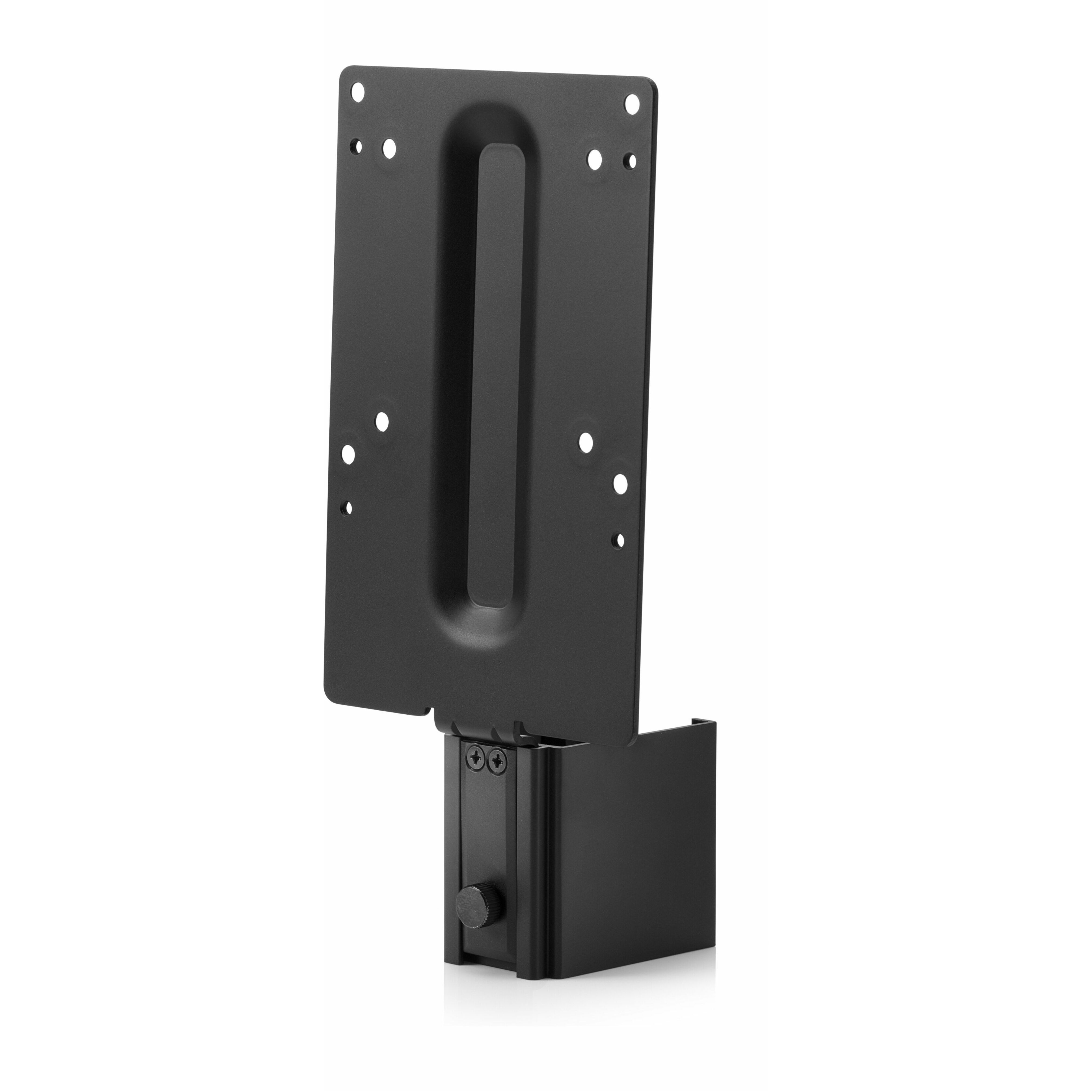 HP Mounting Bracket for Monitor, Thin Client, Workstation, Mini PC, Chromebox - Black - Height Adjustable - 100 x 100 - VESA Mount Compatible