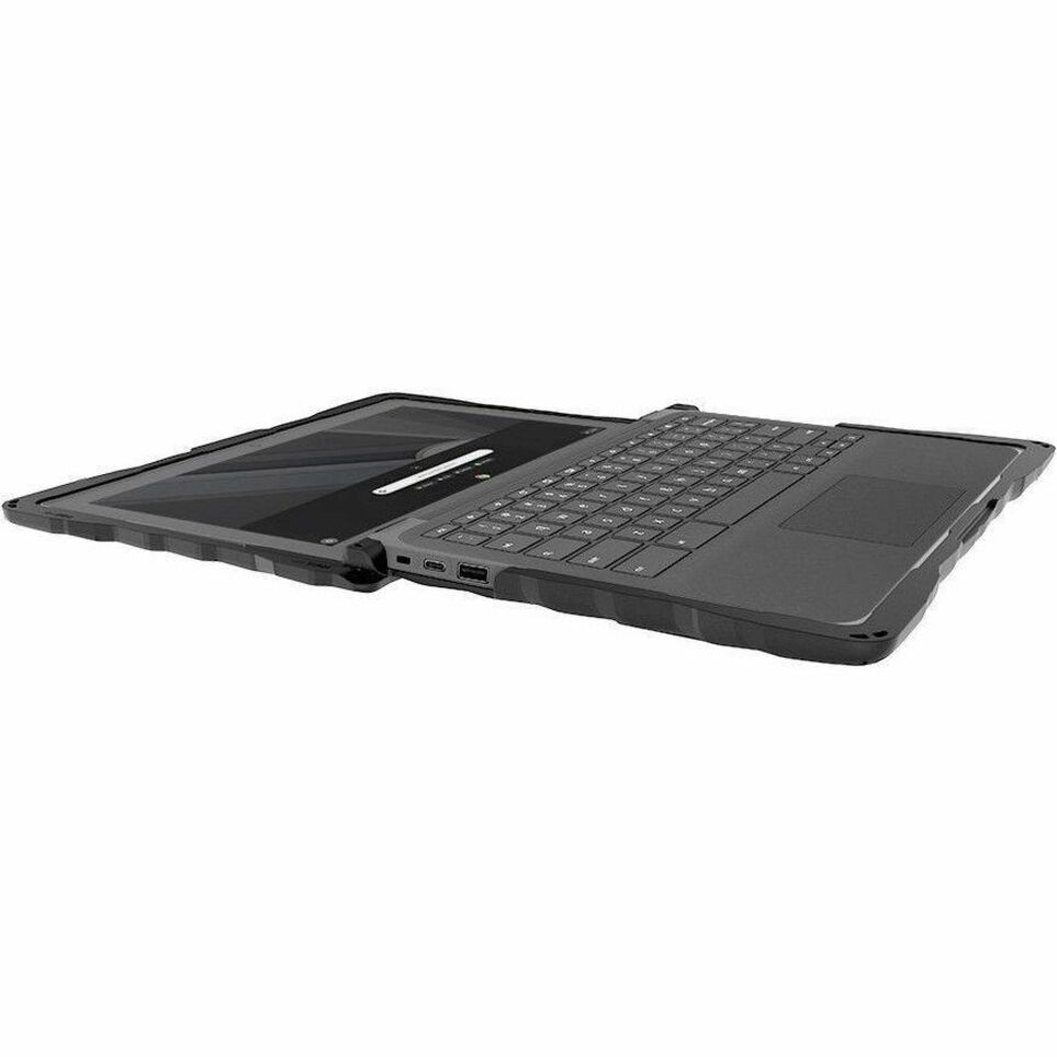 Gumdrop DropTech for HP Chromebook 11 G8/G9/A EE - Black - For HP Clamshell Chromebook - Black, Transparent - Shock Absorbing, Drop Resistant, Shock Resistant, Bump Resistant - Thermoplastic Polyurethane (TPU), Polycarbonate, Thermoplastic Polyurethane (TPU) Rubber - Rugged — alternate image2