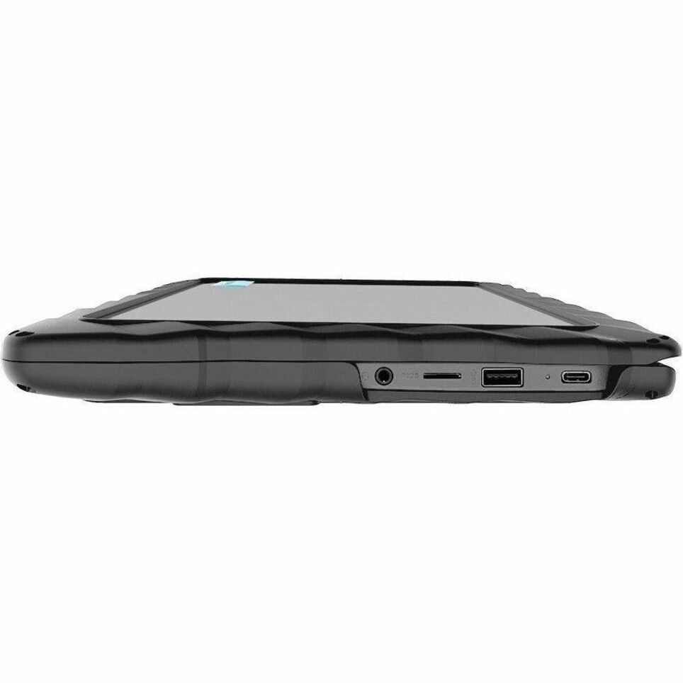Gumdrop DropTech for HP Chromebook 11 G8/G9/A EE - Black - For HP Clamshell Chromebook - Black, Transparent - Shock Absorbing, Drop Resistant, Shock Resistant, Bump Resistant - Thermoplastic Polyurethane (TPU), Polycarbonate, Thermoplastic Polyurethane (TPU) Rubber - Rugged — left