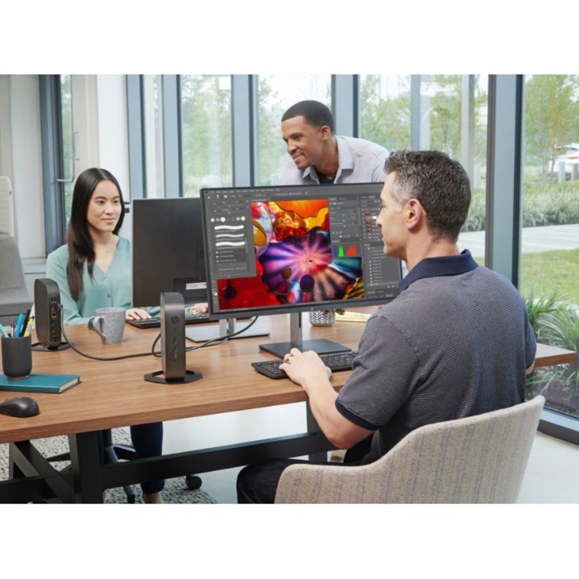 HP t740 Thin Client Ryzen V1756B Quad-core (4 Core) 3.25 GHz - TAA Compliant - 8 GB RAM DDR4 SDRAM - 64 GB Flash - Gigabit Ethernet - DisplayPort - Network (RJ-45) - 7 Total USB Port(s) - 2 USB 2.0 Port(s) - USB Type-C - 90 W — alternate image5