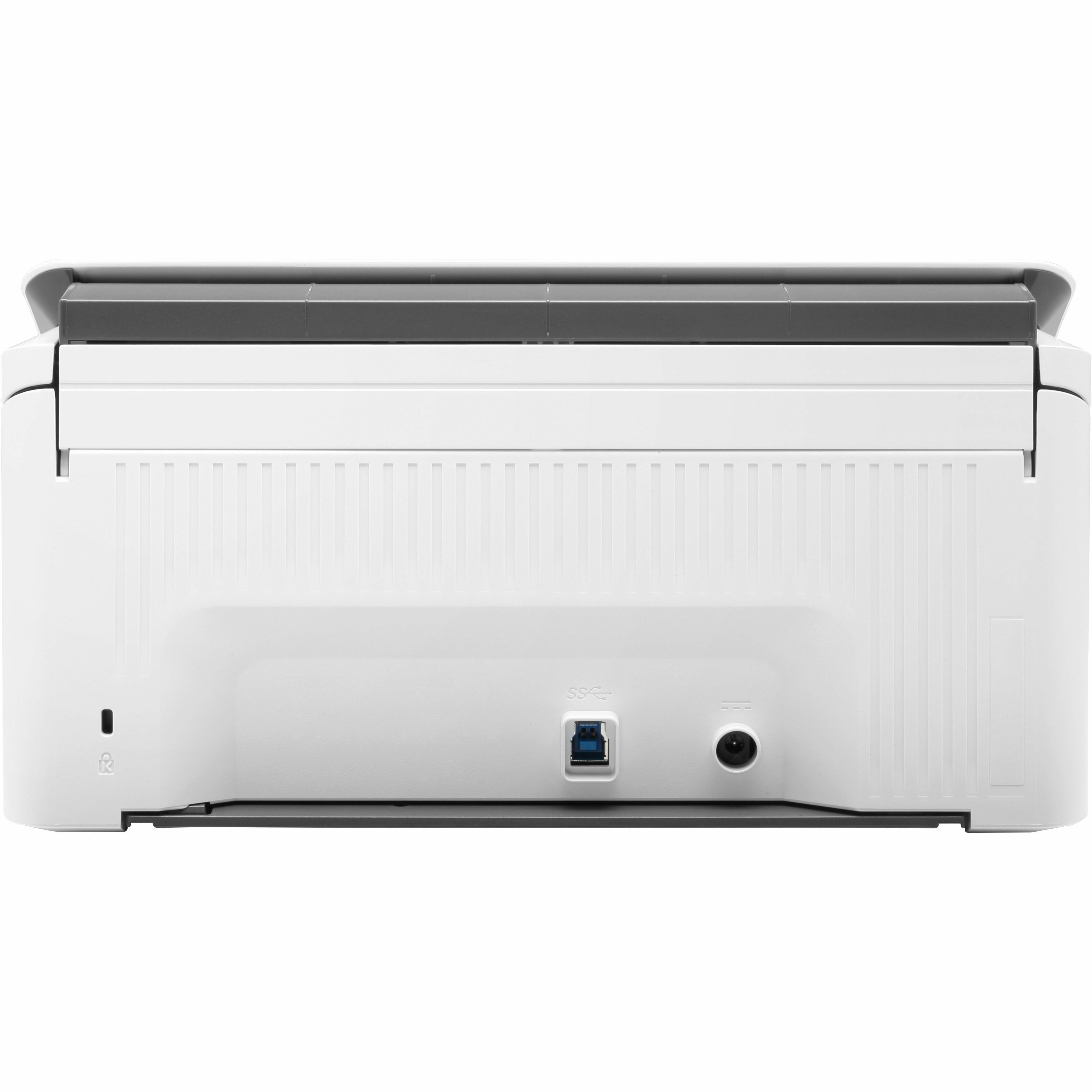 HP ScanJet Pro 2000 s2 Sheetfed Scanner - 600 dpi Optical - 35 ppm (Color) - Color, Grayscale Scan - Duplex Scanning - Cut Sheet Paper, Laser Paper, Pre-punched Paper, Cheques, Business Card, Form, Plastic Card, Stapled Media - USB — rear