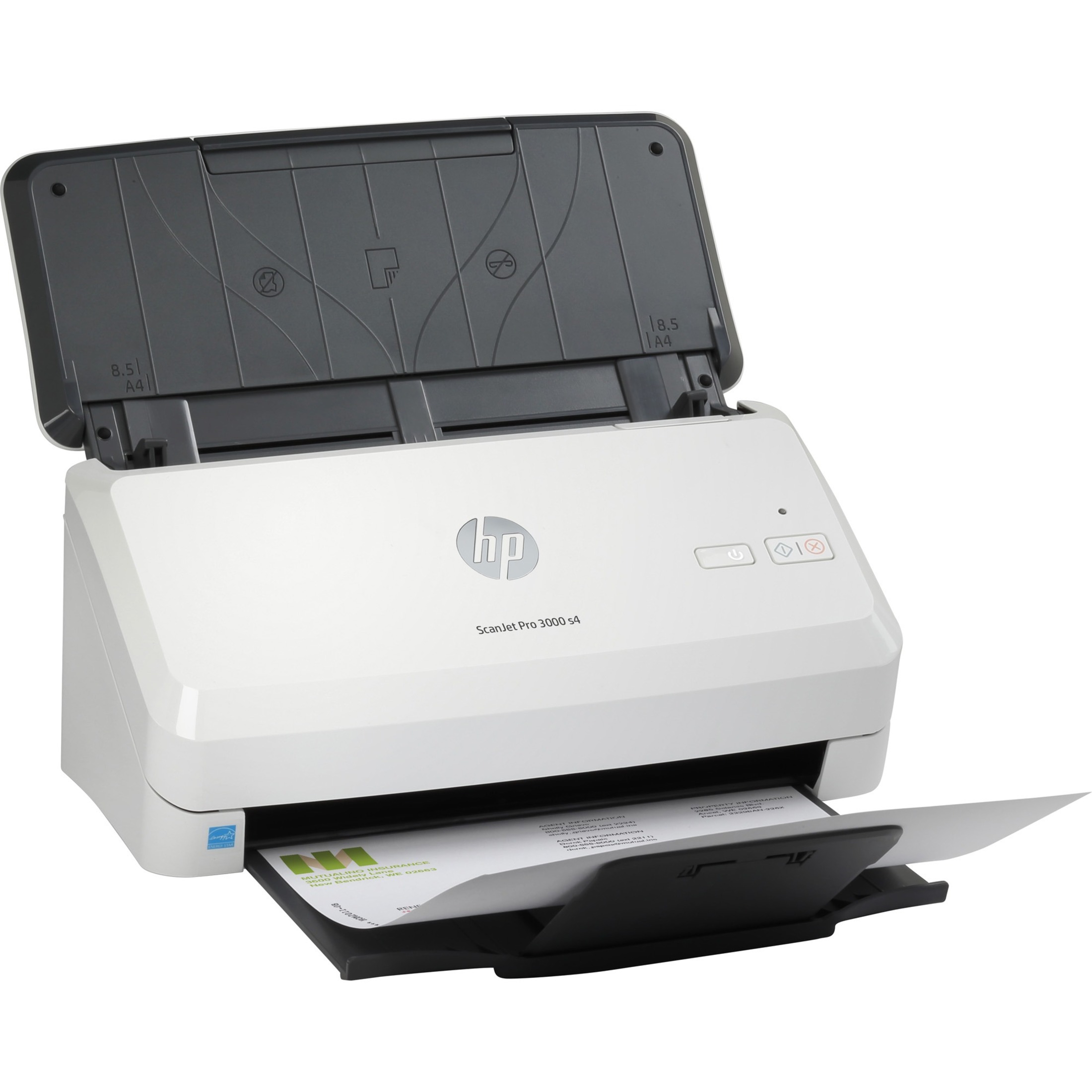 HP ScanJet Pro 3000 S4 Sheetfed Scanner - 600 dpi Optical - 40 ppm (Mono) - 40 ppm (Color) - Grayscale, Color, Monochrome Scan - Duplex Scanning - Cut Sheet Paper, Laser Paper, Pre-punched Paper, Business Card, Plastic Card, Stapled Media, Plastic Carrier Sheet, Check, Carbonless Form - USB — rightmaximum