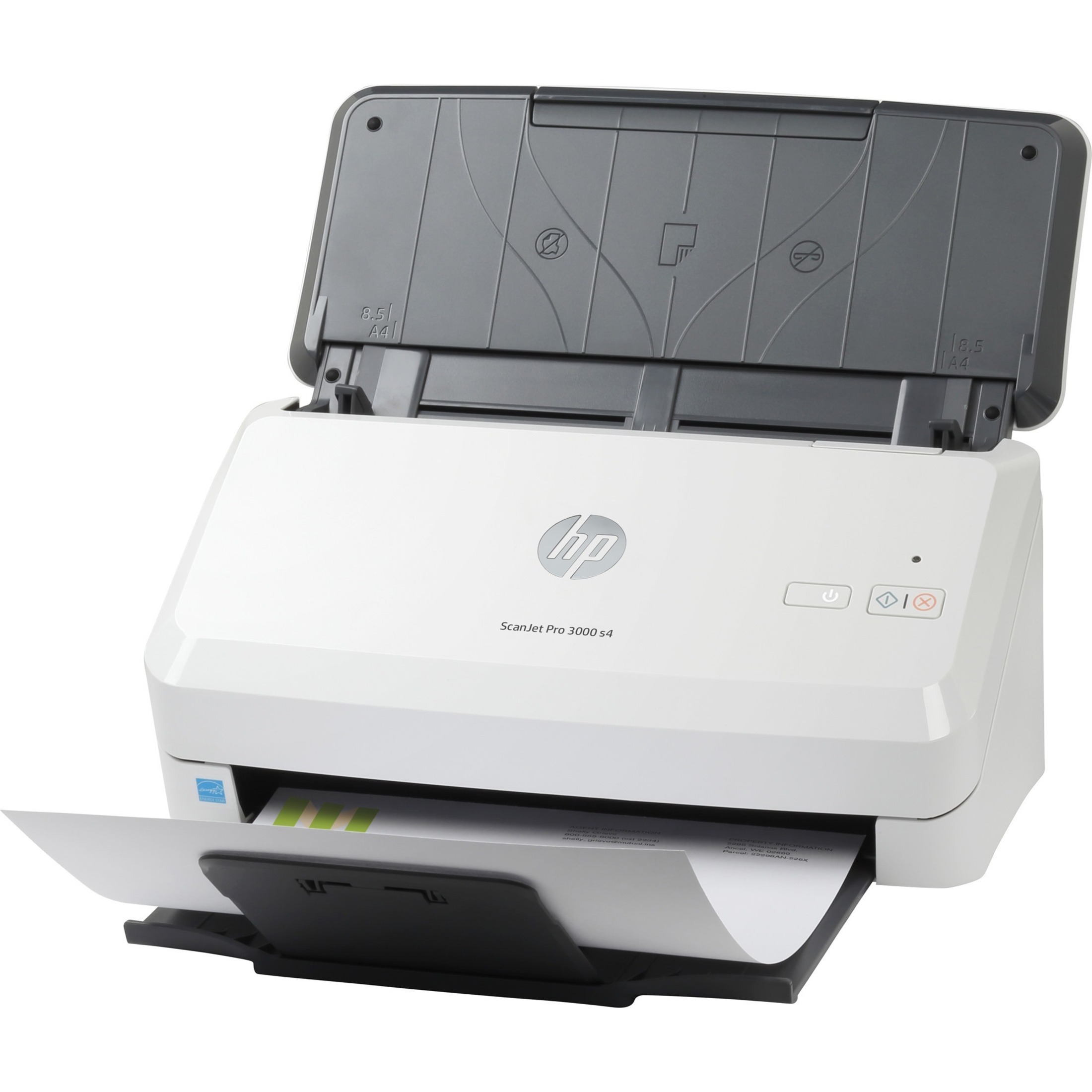 HP ScanJet Pro 3000 s4 Sheetfed Scanner - 600 dpi Optical - TAA Compliant - 48-bit Color - 8-bit Grayscale - 40 ppm (Mono) - 40 ppm (Color) - Duplex Scanning - USB — leftmaximum