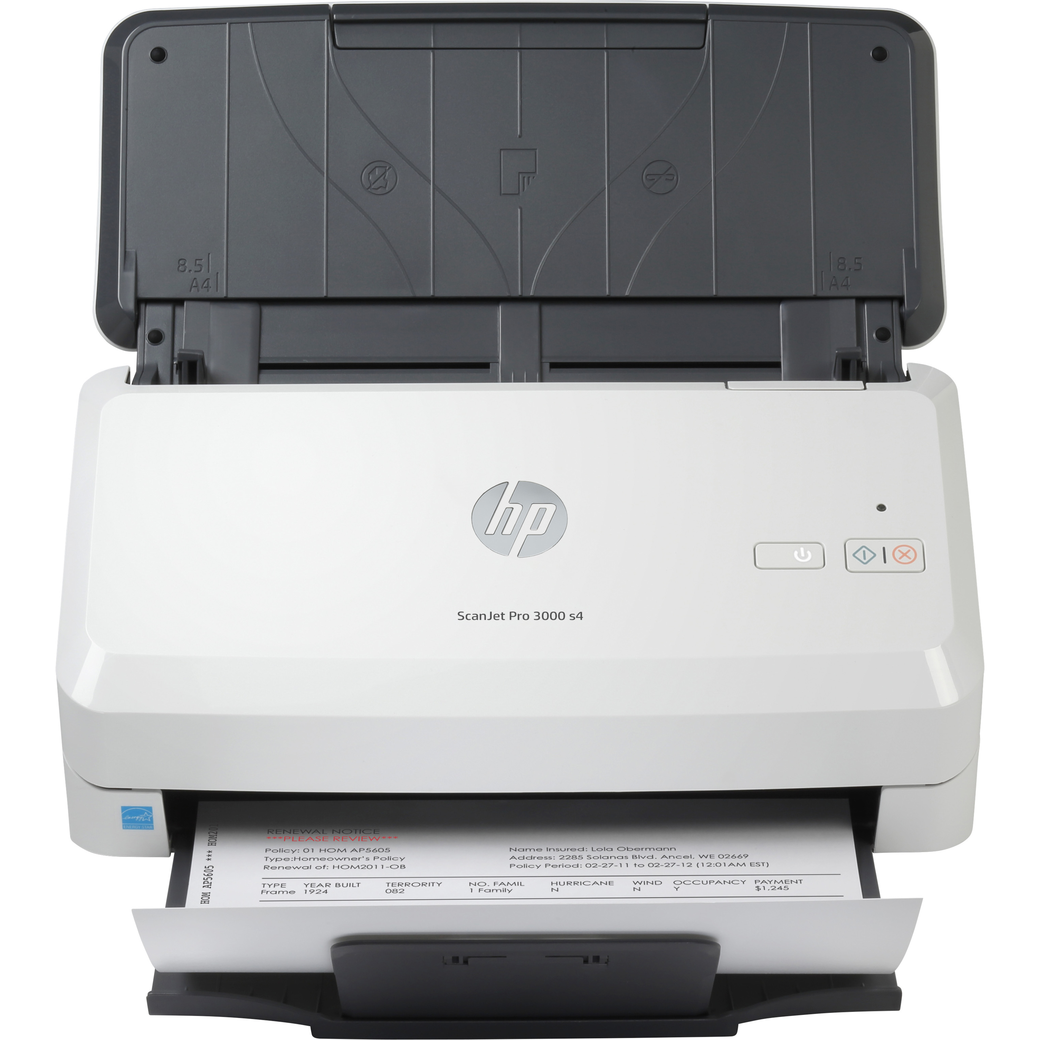 HP ScanJet Pro 3000 s4 Sheetfed Scanner - 600 dpi Optical - TAA Compliant - 48-bit Color - 8-bit Grayscale - 40 ppm (Mono) - 40 ppm (Color) - Duplex Scanning - USB