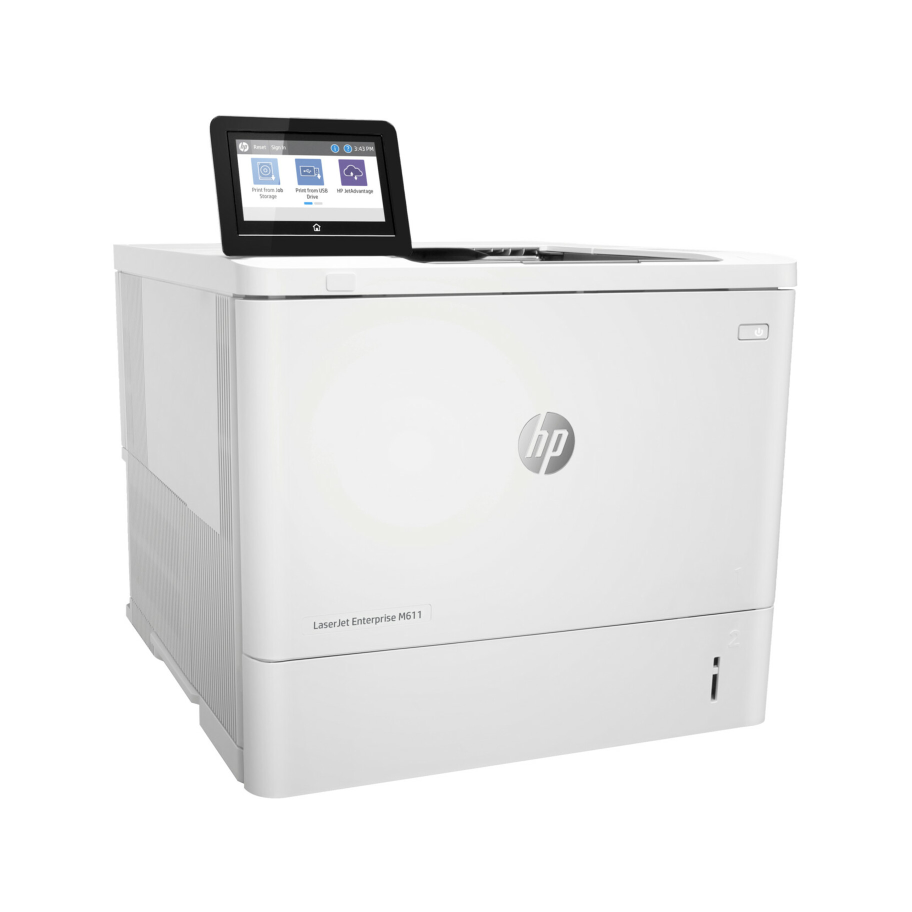 HP LaserJet Enterprise M611dn Desktop Laser Printer - Monochrome - 61 ppm Mono - 1200 x 1200 dpi Print - Automatic Duplex Print - 650 Sheets Input - Ethernet - 275000 Pages Duty Cycle - Plain Paper Print - Gigabit Ethernet - USB