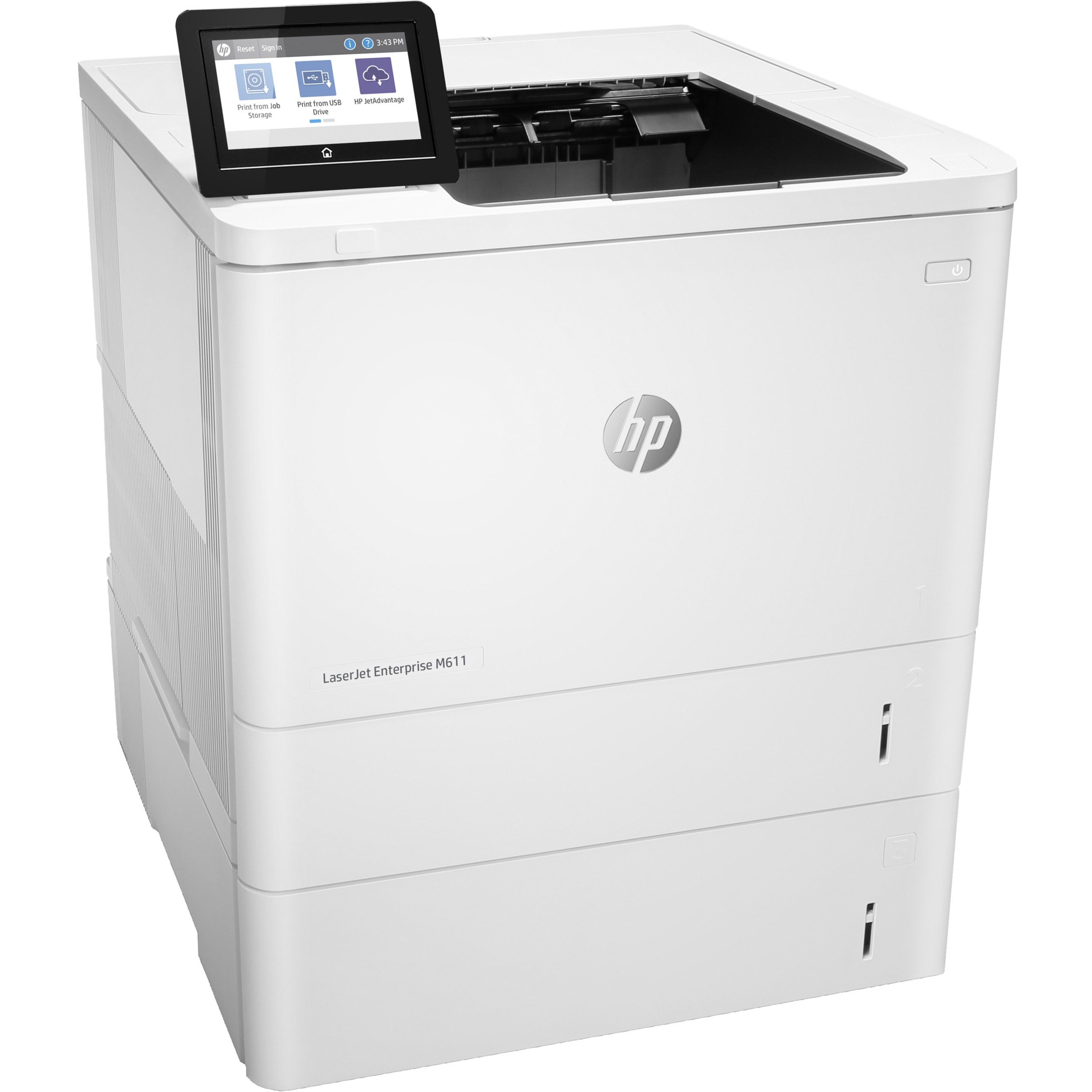 HP LaserJet Enterprise M611x Desktop Laser Printer - Monochrome - 65 ppm Mono - 1200 x 1200 dpi Print - Automatic Duplex Print - 650 Sheets Input - Ethernet - 275000 Pages Duty Cycle - Plain Paper Print - Gigabit Ethernet - USB — rightmaximum