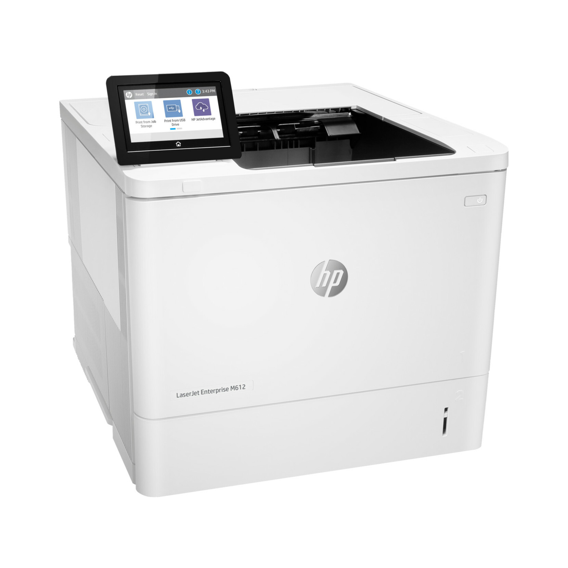 HP LaserJet Enterprise M612dn Desktop Laser Printer - Monochrome - 71 ppm Mono - 1200 x 1200 dpi Print - Automatic Duplex Print - 650 Sheets Input - Ethernet - 300000 Pages Duty Cycle - Plain Paper Print - Gigabit Ethernet - USB