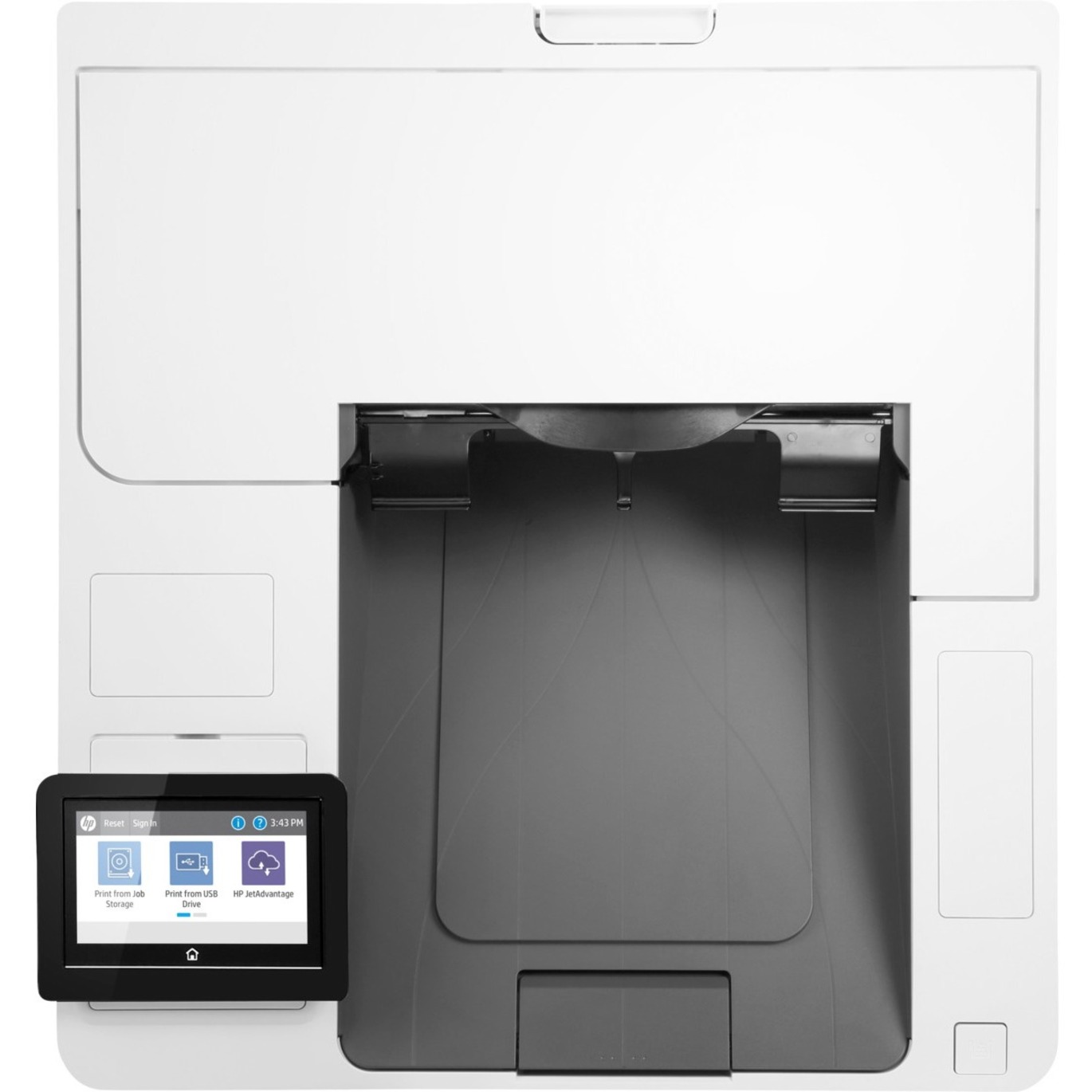 HP LaserJet Enterprise M612dn Desktop Laser Printer - Monochrome - 71 ppm Mono - 1200 x 1200 dpi Print - Automatic Duplex Print - 650 Sheets Input - Ethernet - 300000 Pages Duty Cycle - Plain Paper Print - Gigabit Ethernet - USB — top