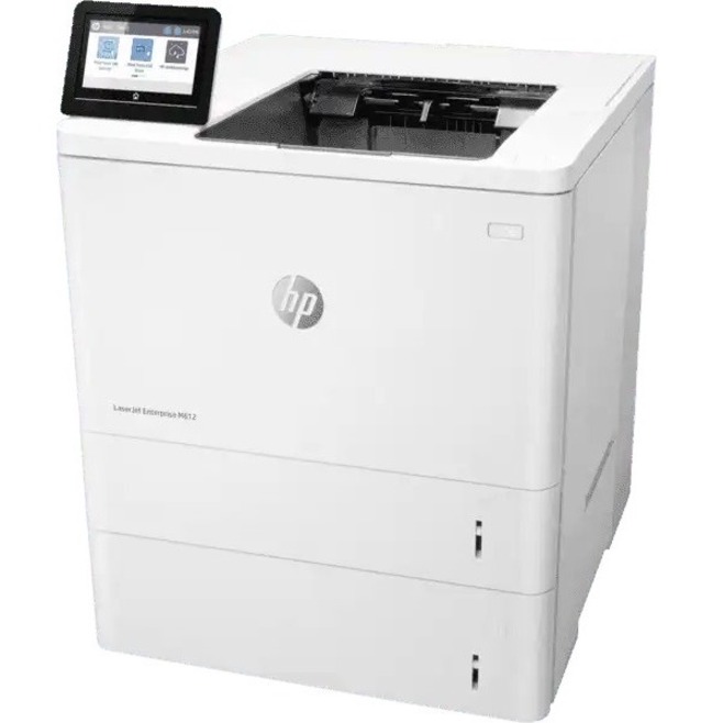 HP LaserJet Enterprise M612 M612x Desktop Laser Printer - Monochrome - 75 ppm Mono - 1200 x 1200 dpi Print - Automatic Duplex Print - 650 Sheets Input - Ethernet - Wireless LAN - HP ePrint, Apple AirPrint, Google Cloud Print, Mopria, Wi-Fi Direct - 300000 Pages Duty Cycle - Plain Paper Print - Gigabit Ethernet - USB — leftmaximum