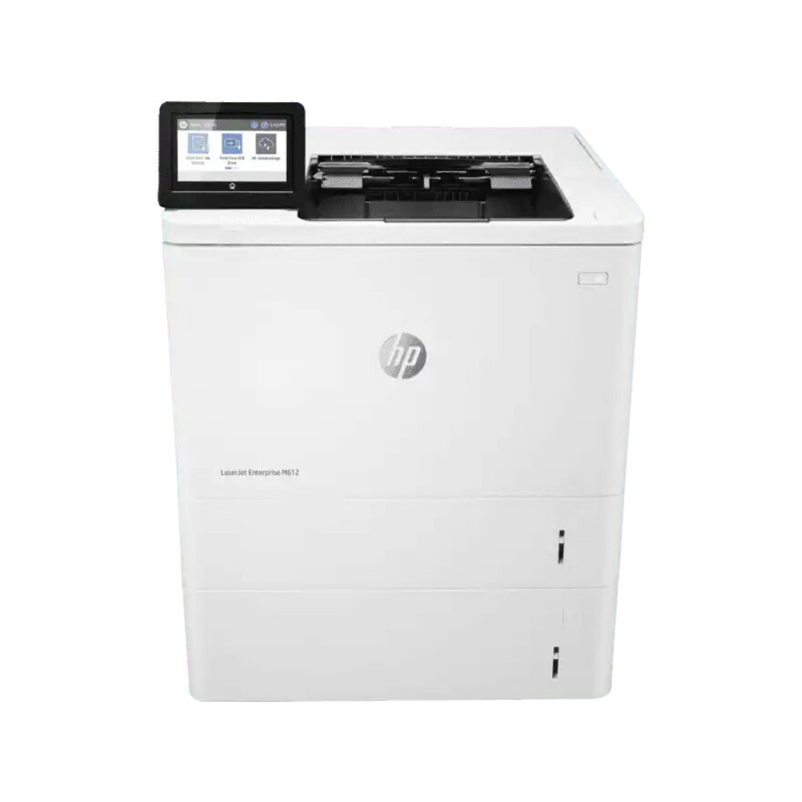 HP LaserJet Enterprise M612 M612x Desktop Laser Printer - Monochrome - 75 ppm Mono - 1200 x 1200 dpi Print - Automatic Duplex Print - 650 Sheets Input - Ethernet - Wireless LAN - HP ePrint, Apple AirPrint, Google Cloud Print, Mopria, Wi-Fi Direct - 300000 Pages Duty Cycle - Plain Paper Print - Gigabit Ethernet - USB