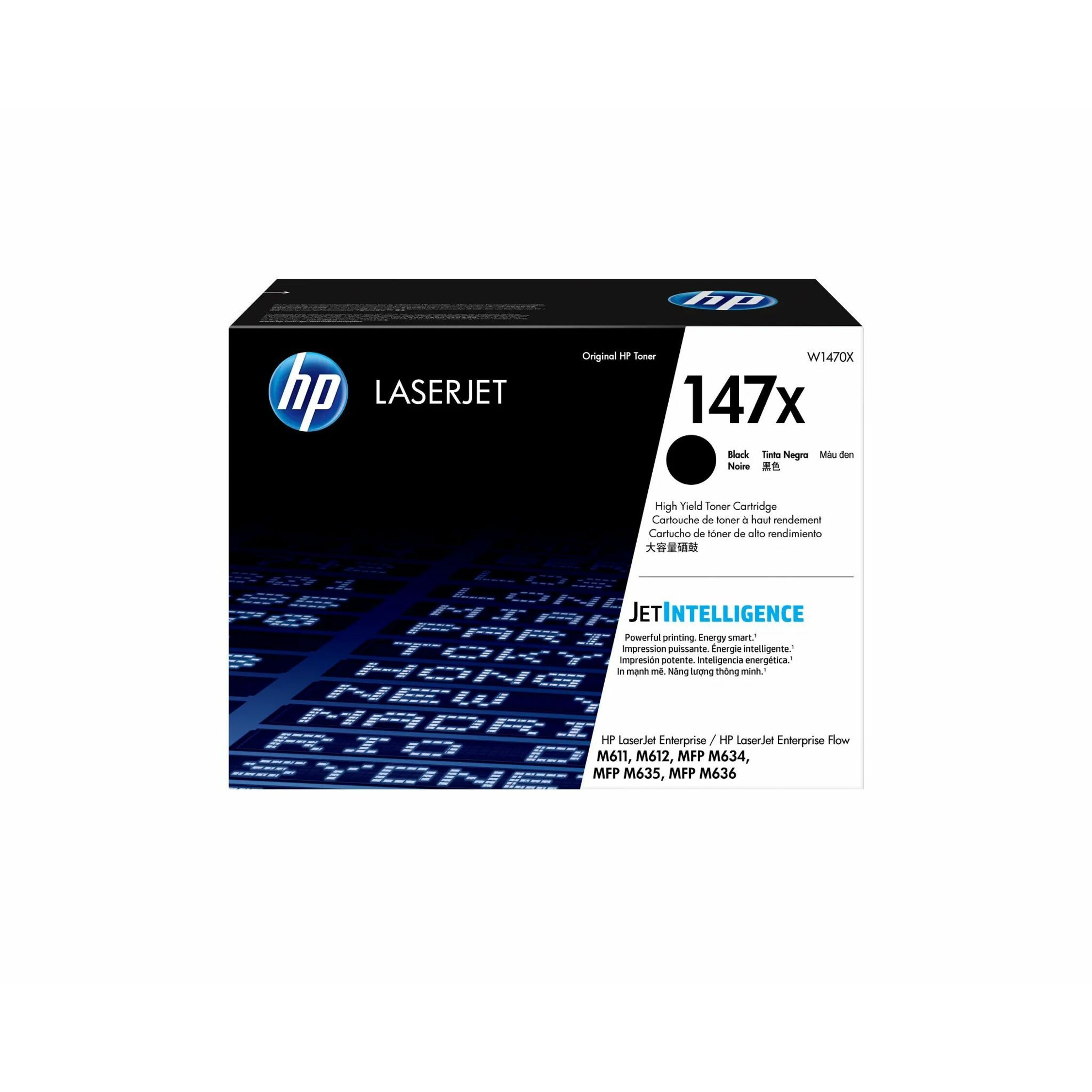 HP 147X Original High Yield Laser Toner Cartridge - Black - 1 Each - 25200 Pages