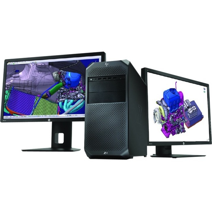 HP Z4 G4 Workstation - 1 Xeon W-2245 - 128 GB - Mini-tower - Black - Serial ATA/600 Controller - 0, 1, 5, 10 RAID Levels - Intel Optane Memory Ready - Gigabit Ethernet — alternate image3