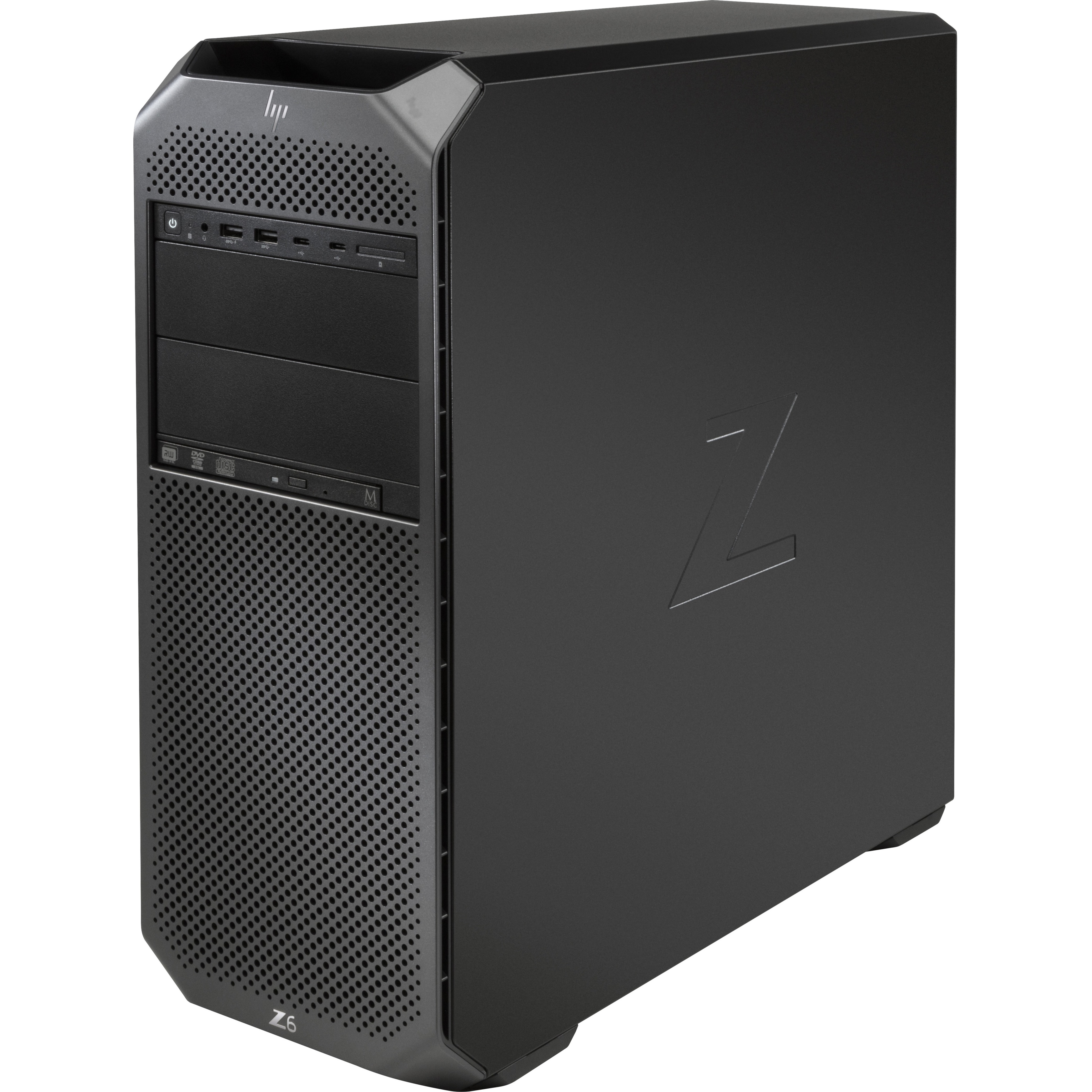 HP Z6 G4 Workstation - Xeon Silver 4114 - 64 GB - 512 GB SSD - Tower - Black - Serial ATA/600 Controller - 0, 1, 5, 10 RAID Levels - Intel Optane Memory Ready - Gigabit Ethernet — leftmaximum