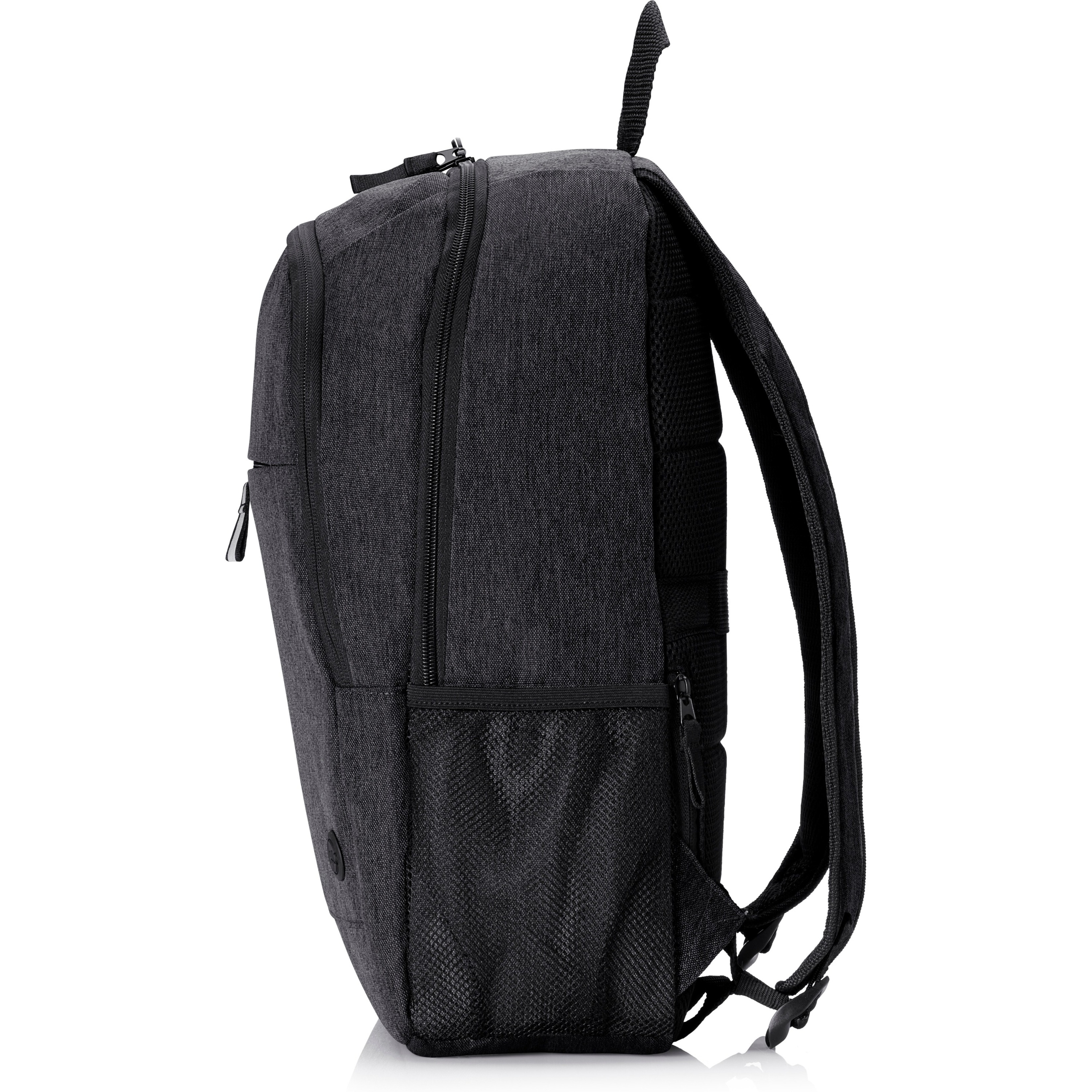 HP Prelude Pro Carrying Case (Backpack) for 15.6" HP Notebook, Workstation - Black - TAA Compliant - Water Resistant, Bump Resistant, Scratch Resistant, Abrasion Resistant - Fabric Body - Shoulder Strap, Trolley Strap, Belt - 12.5" Height x 5" Width x 16.7" Depth — leftmaximum