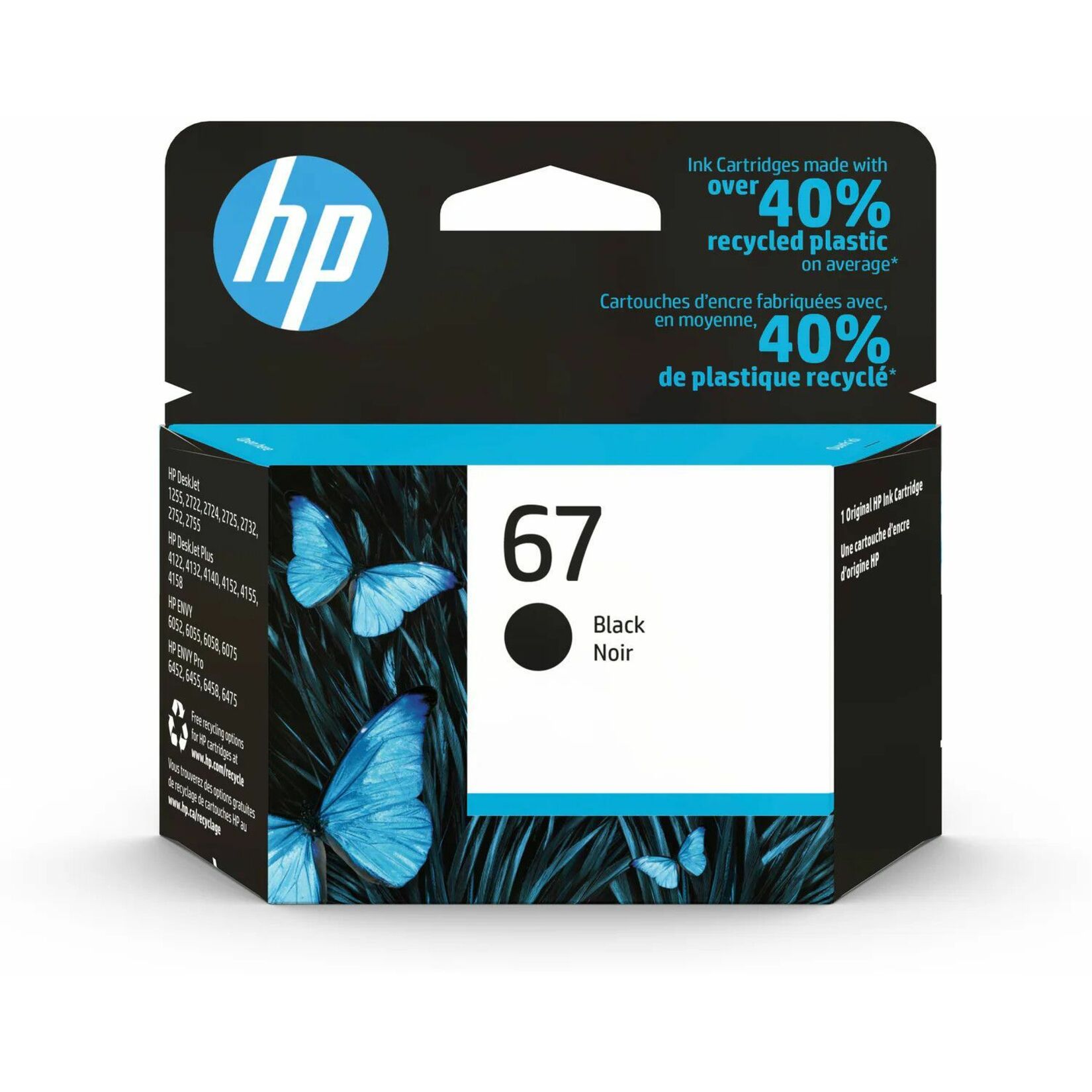 HP 67 Original Inkjet Ink Cartridge - Black Pack - 120 Pages