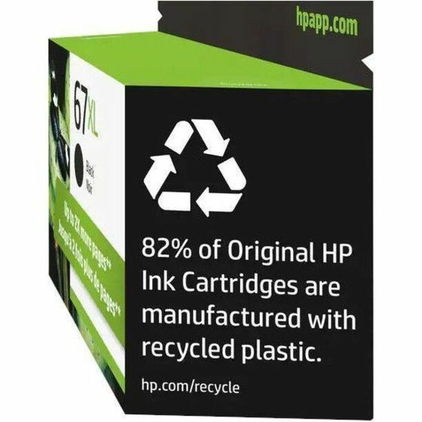 HP 67XL Original High Yield Inkjet Ink Cartridge - Black - 1 Pack - 240 Pages — alternate image2