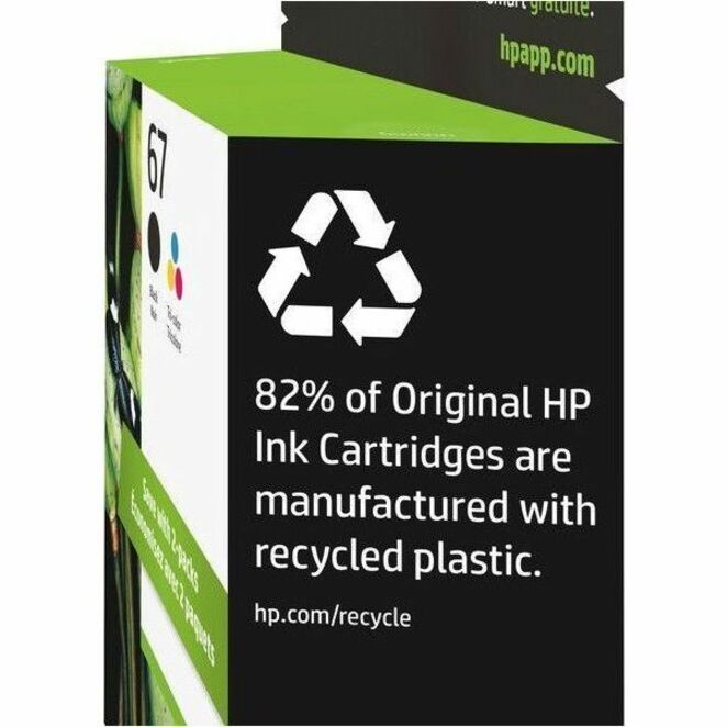 HP 67 Original Inkjet Ink Cartridge - Black, Tri-color Pack - 120 Pages Black, 100 Pages Tri-color — alternate image2