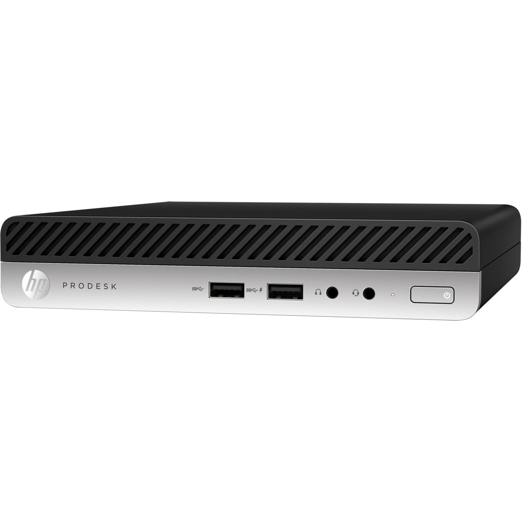 HP Business Desktop ProDesk 400 G5 Desktop Computer - Intel Core i3 9th Gen i3-9100T - 8 GB - 256 GB SSD - Desktop Mini - 65 W — left