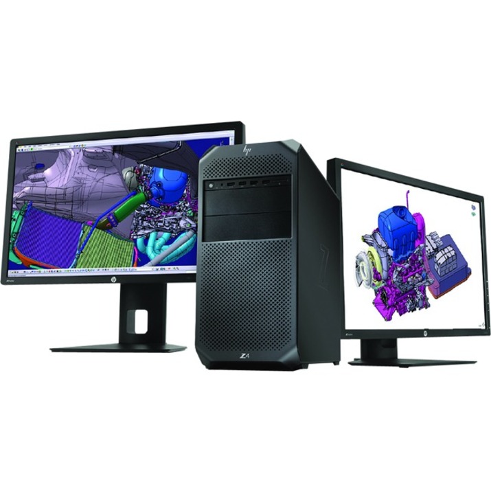 HP Z4 G4 Workstation - 1 Xeon W-2245 - 32 GB - Mini-tower - Black - Serial ATA/600 Controller - 0, 1, 5, 10 RAID Levels - Intel Optane Memory Ready - Gigabit Ethernet — alternate image3