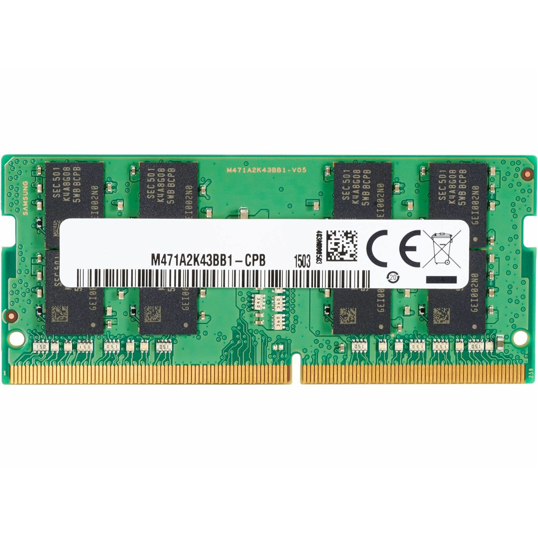 HP 16GB DDR4-3200 SODIMM - For Mini PC, Desktop PC, All-in-One PC - 16 GB - DDR4-3200/PC4-25600 DDR4 SDRAM - 3200 MHz - 260-pin - SODIMM - 1 Year Warranty