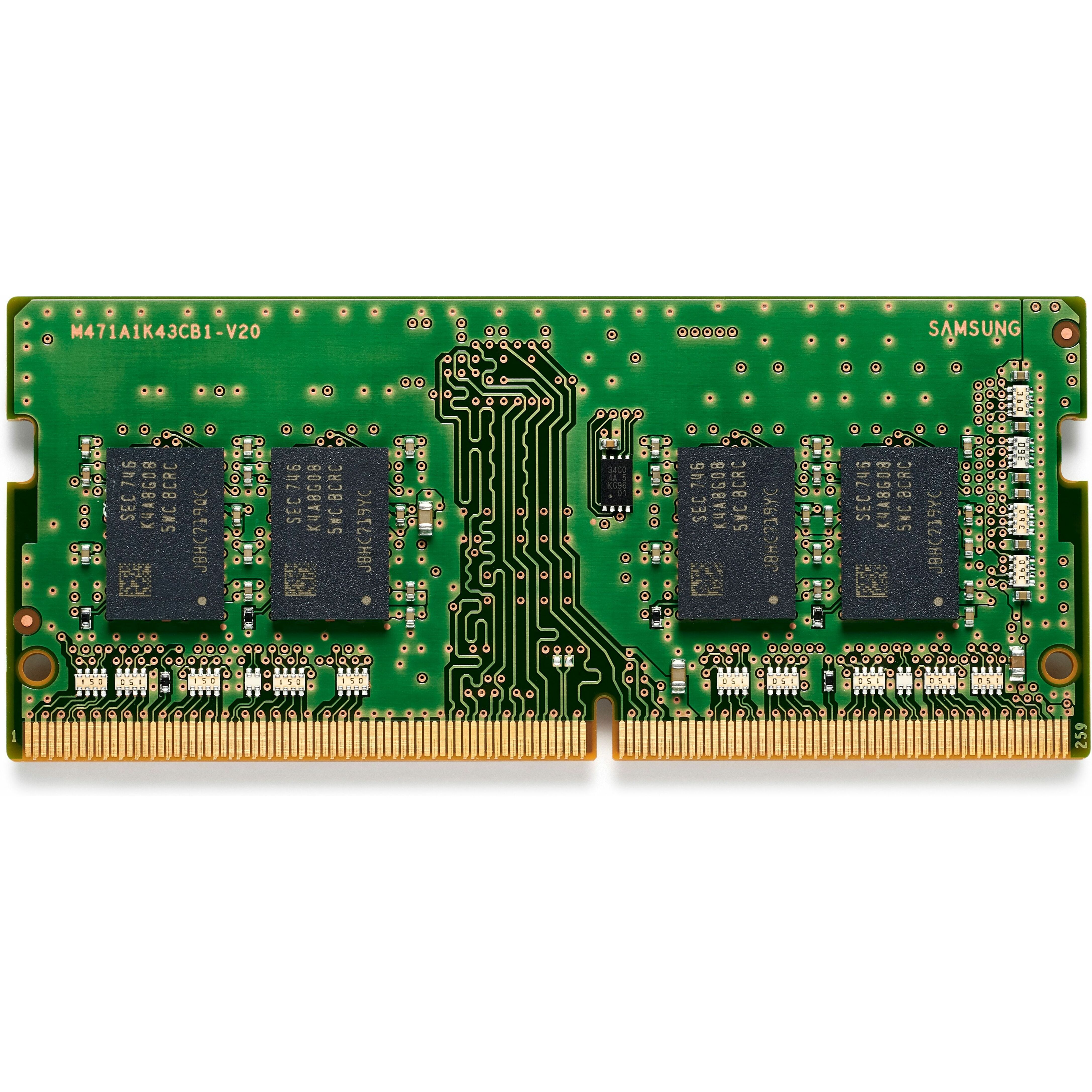 HP 8GB DDR4-3200 SODIMM - For Desktop PC - 8 GB (1 x 8GB) - DDR4-3200/PC4-25600 DDR4 SDRAM - 3200 MHz - 260-pin - SODIMM - 1 Year Warranty