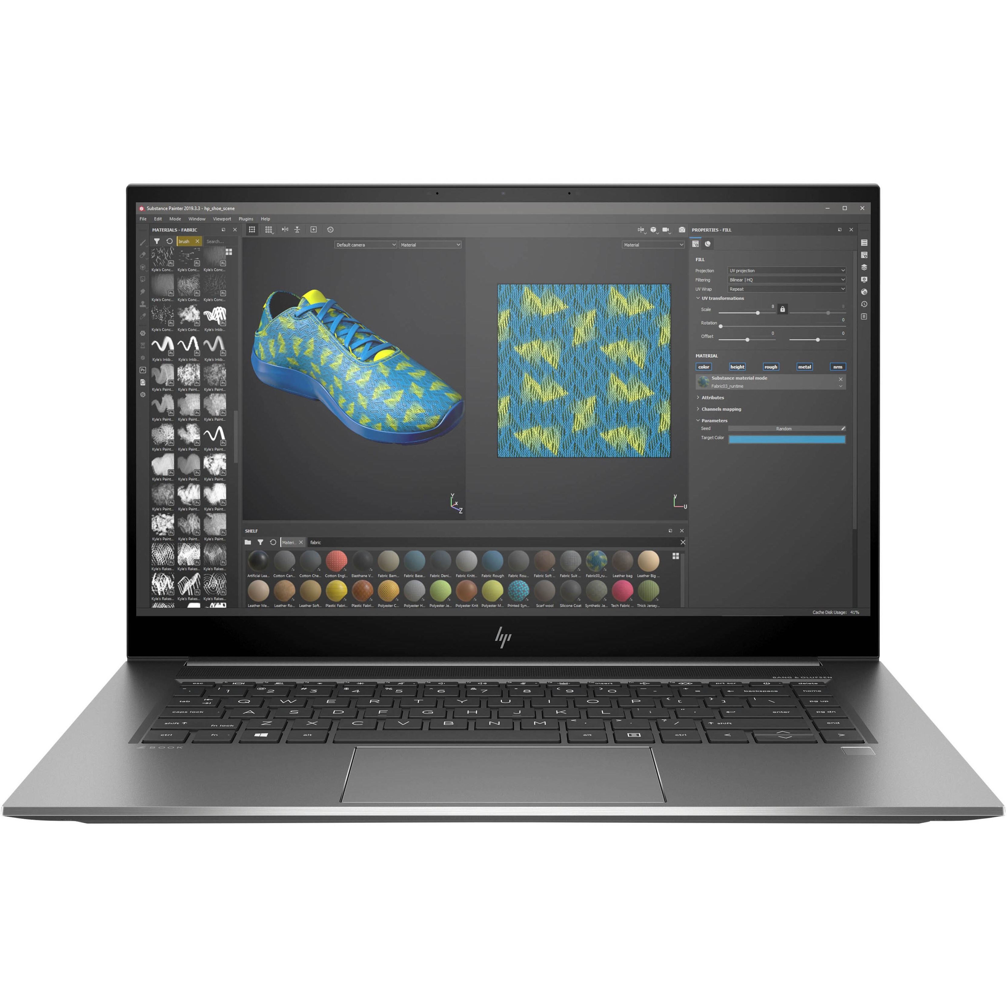 HP ZBook Studio G7 15.6" Notebook - Intel Core i5 10th Gen i5-10400H - 8 GB - 512 GB SSD - 18 Hours Battery Run Time — frontmaximum