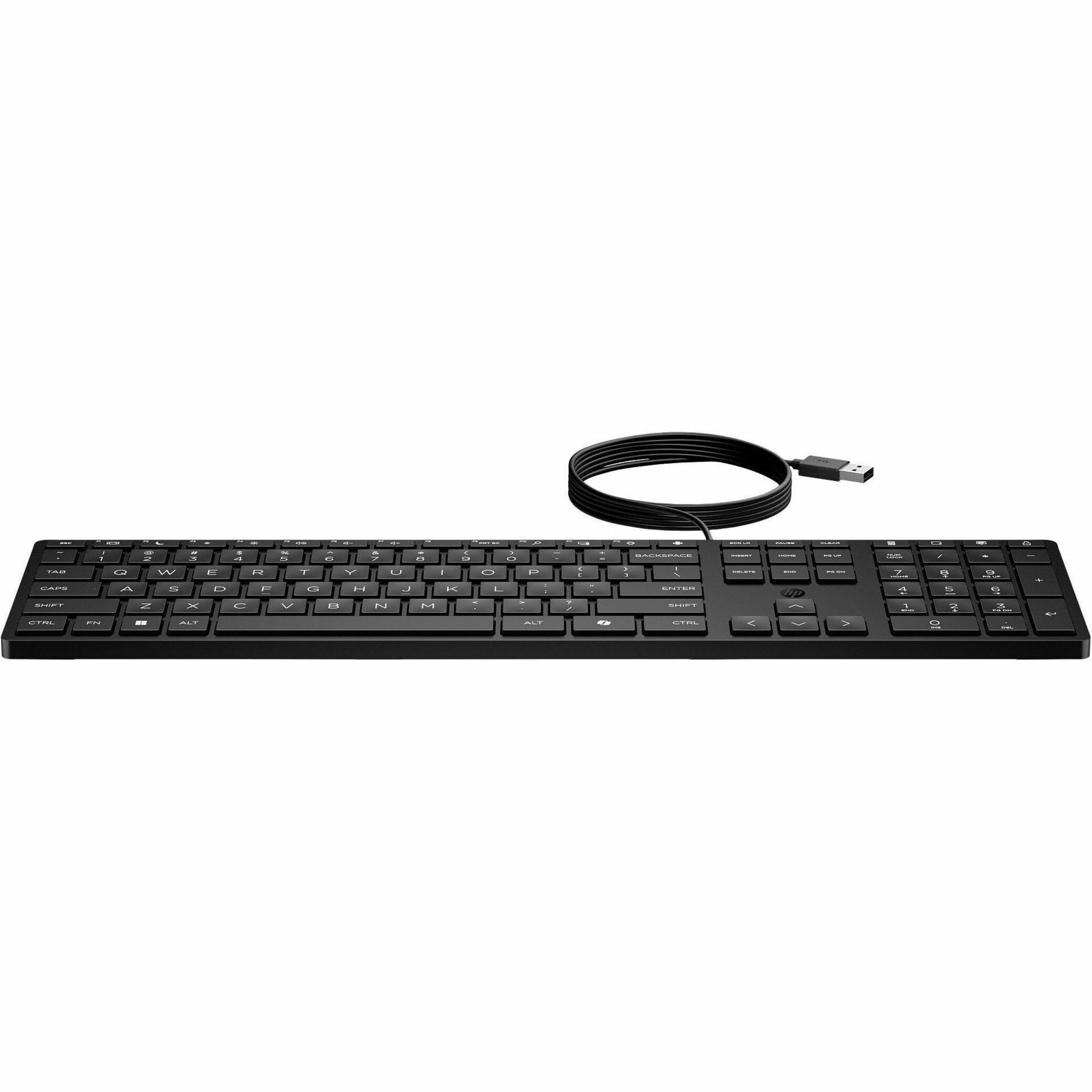 HP 320K Keyboard - Cable Connectivity - English - Desktop Computer — front