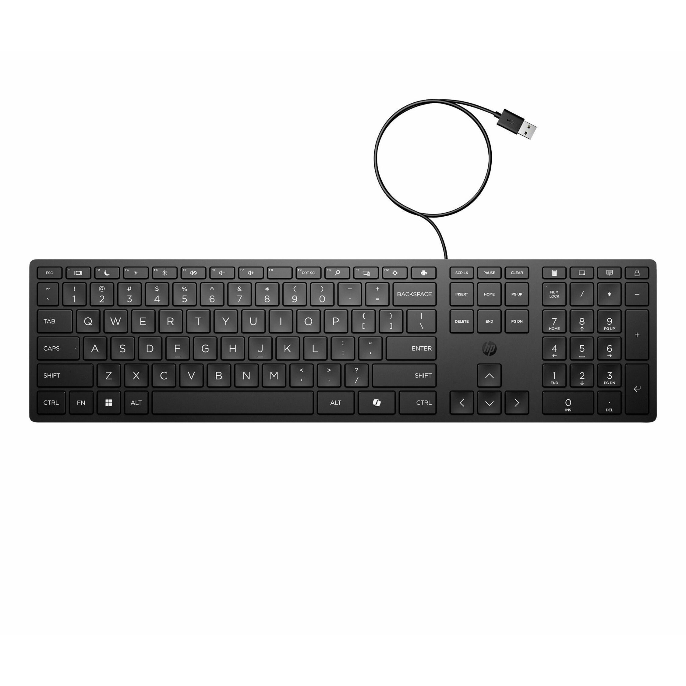 HP 320K Keyboard - Cable Connectivity - English - Desktop Computer