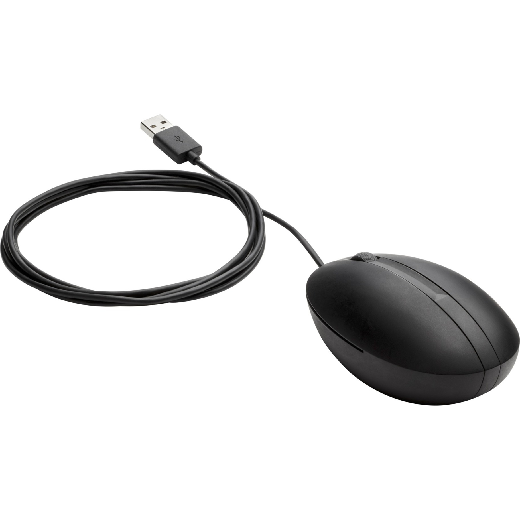 HP Wired Desktop 320M Mouse - Optical - Cable - USB - 1000 dpi - Scroll Wheel - Symmetrical — alternate image1
