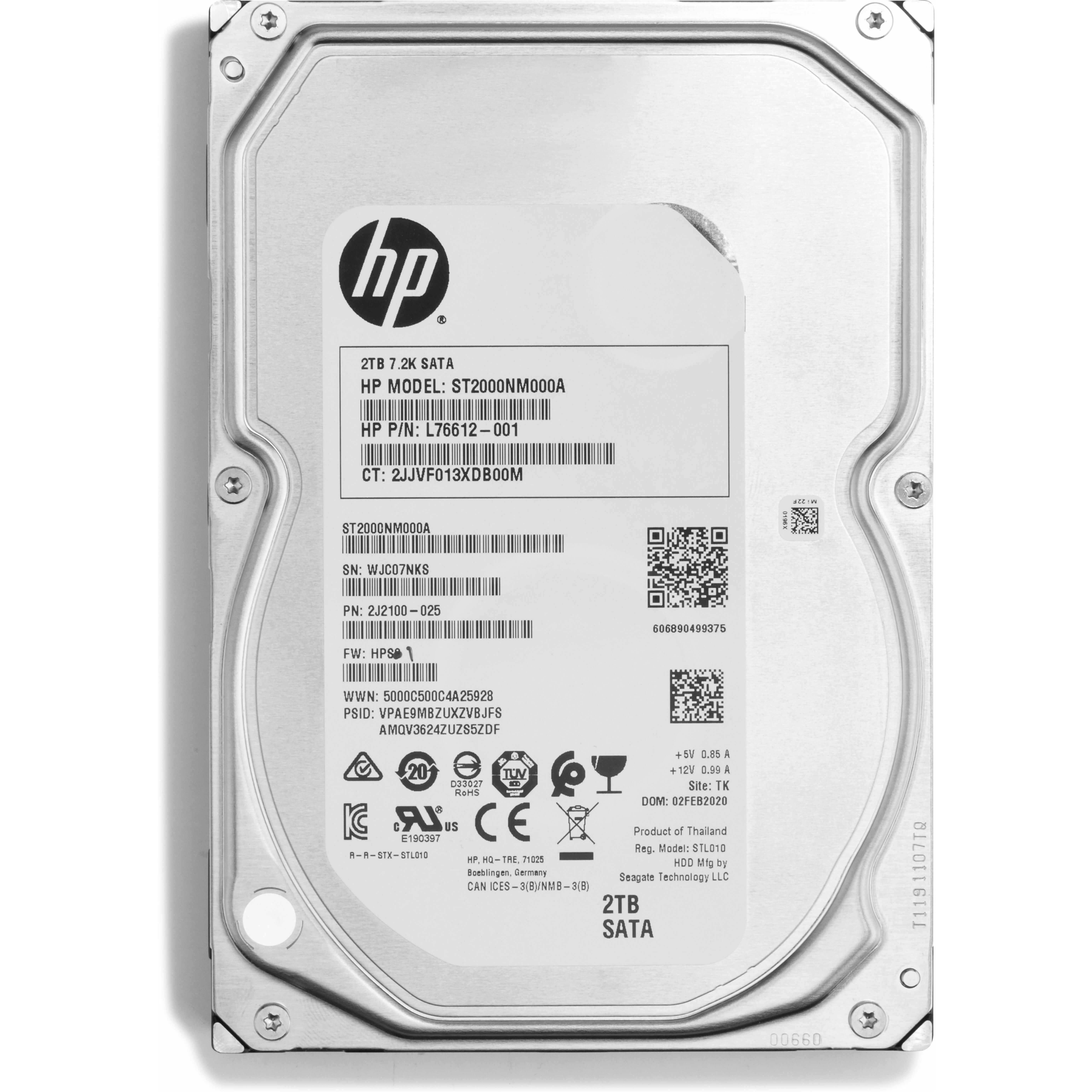 HP 2 TB Hard Drive