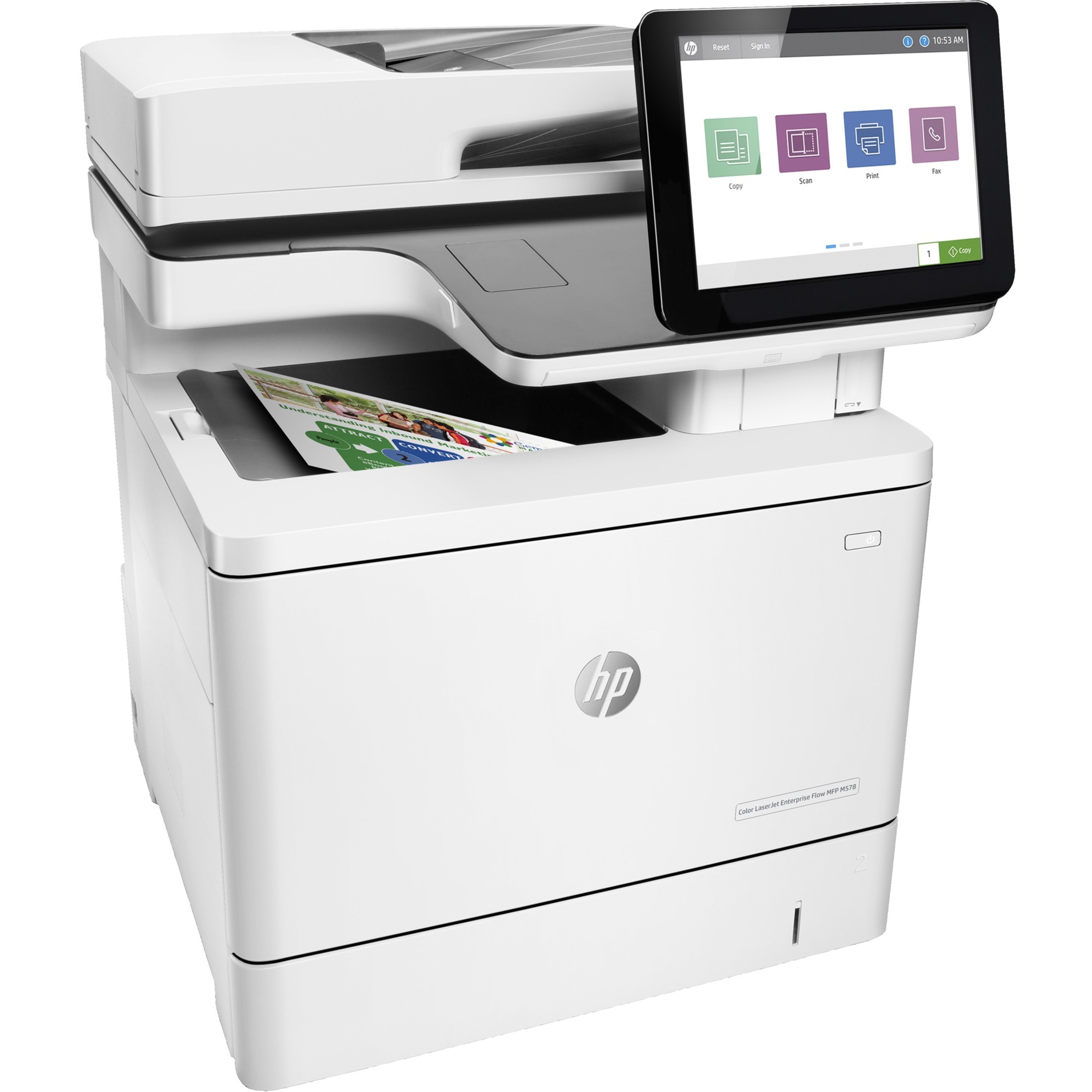 HP LaserJet Enterprise M578c Laser Multifunction Printer