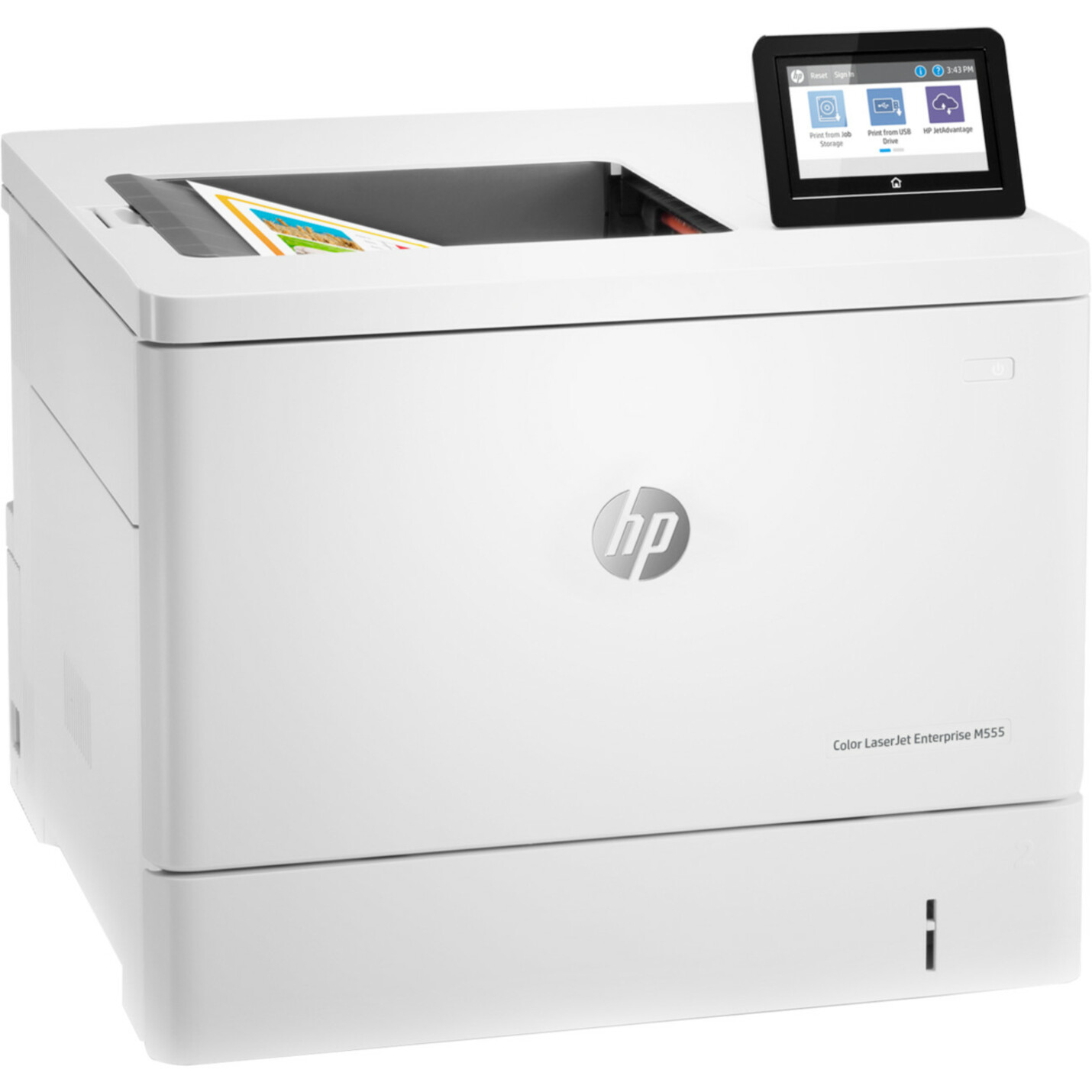 HP LaserJet Enterprise M555 M555dn Desktop Laser Printer - Color - 40 ppm Mono / 40 ppm Color - 1200 x 1200 dpi Print - Automatic Duplex Print - 650 Sheets Input - Ethernet - 80000 Pages Duty Cycle - Plain Paper Print - Gigabit Ethernet - USB — rightmaximum