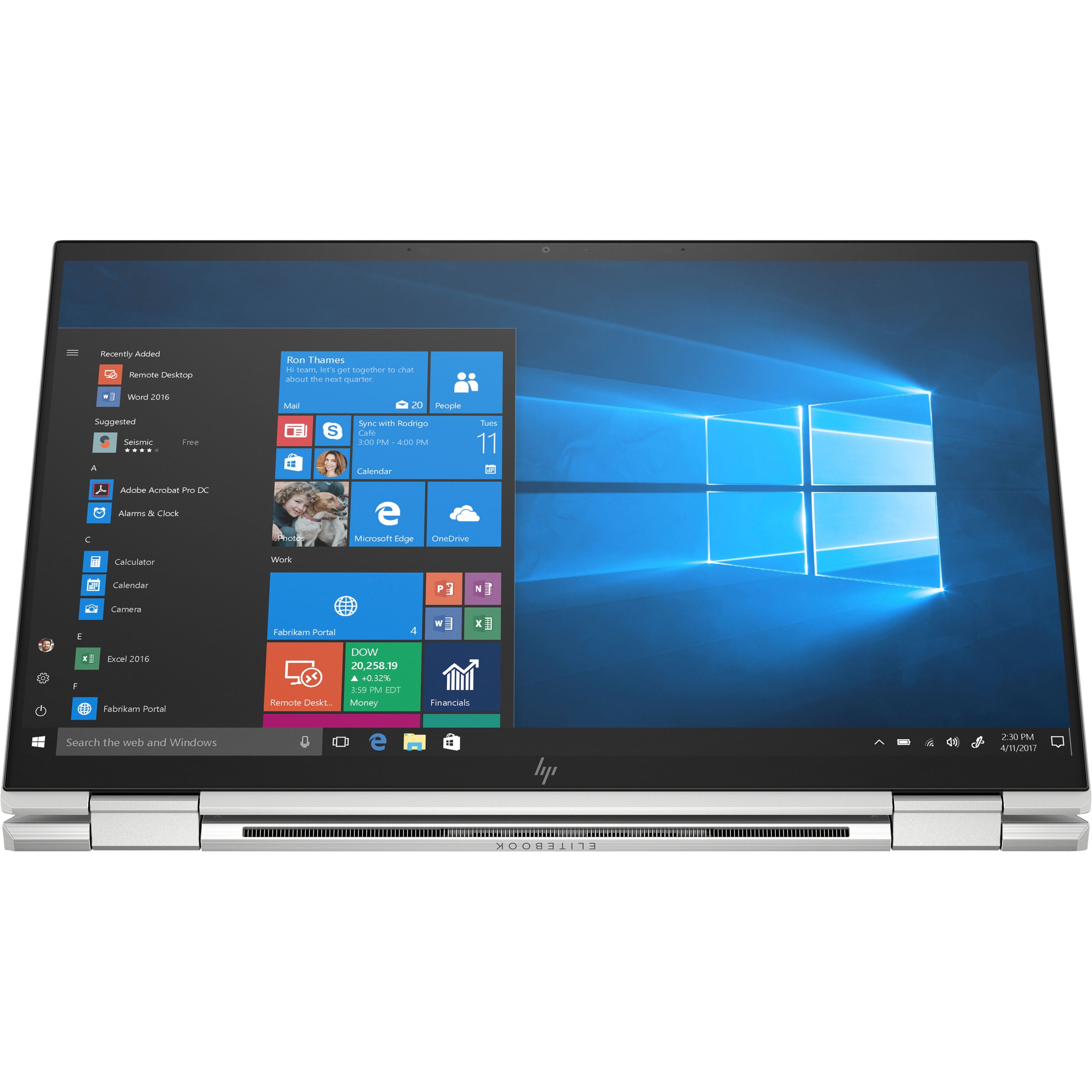 HP EliteBook x360 1040 G7 14" Touchscreen Notebook - Intel Core i5 10th Gen i5-10310U - 16 GB - 256 GB SSD - Intel HD Graphics Premium - In-plane Switching (IPS) Technology, BrightView — alternate image1
