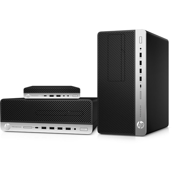 HP Business Desktop ProDesk 600 G5 Desktop Computer - Intel Core i3 9th Gen i3-9100T - 8 GB - 256 GB SSD - Desktop Mini - Intel UHD Graphics 630 - English Keyboard - 65 W — alternate image2