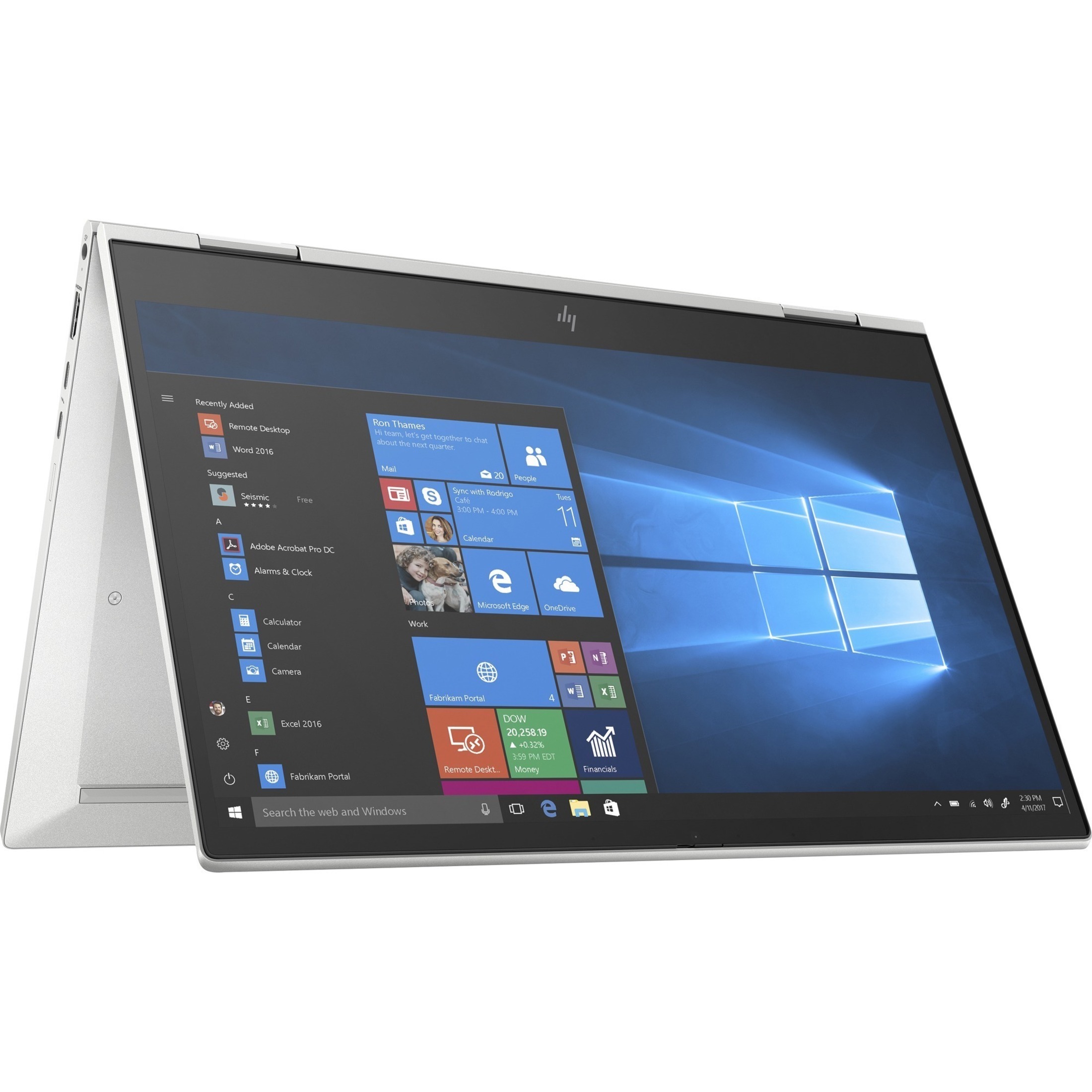 HP EliteBook x360 830 G7 13.3" Touchscreen Convertible 2 in 1 Notebook - Full HD - Intel Core i7 10th Gen i7-10610U - 16 GB - 512 GB SSD - English Keyboard - 1920 x 1080 - Intel UHD Graphics 620 - BrightView, In-plane Switching (IPS) Technology — alternate image2