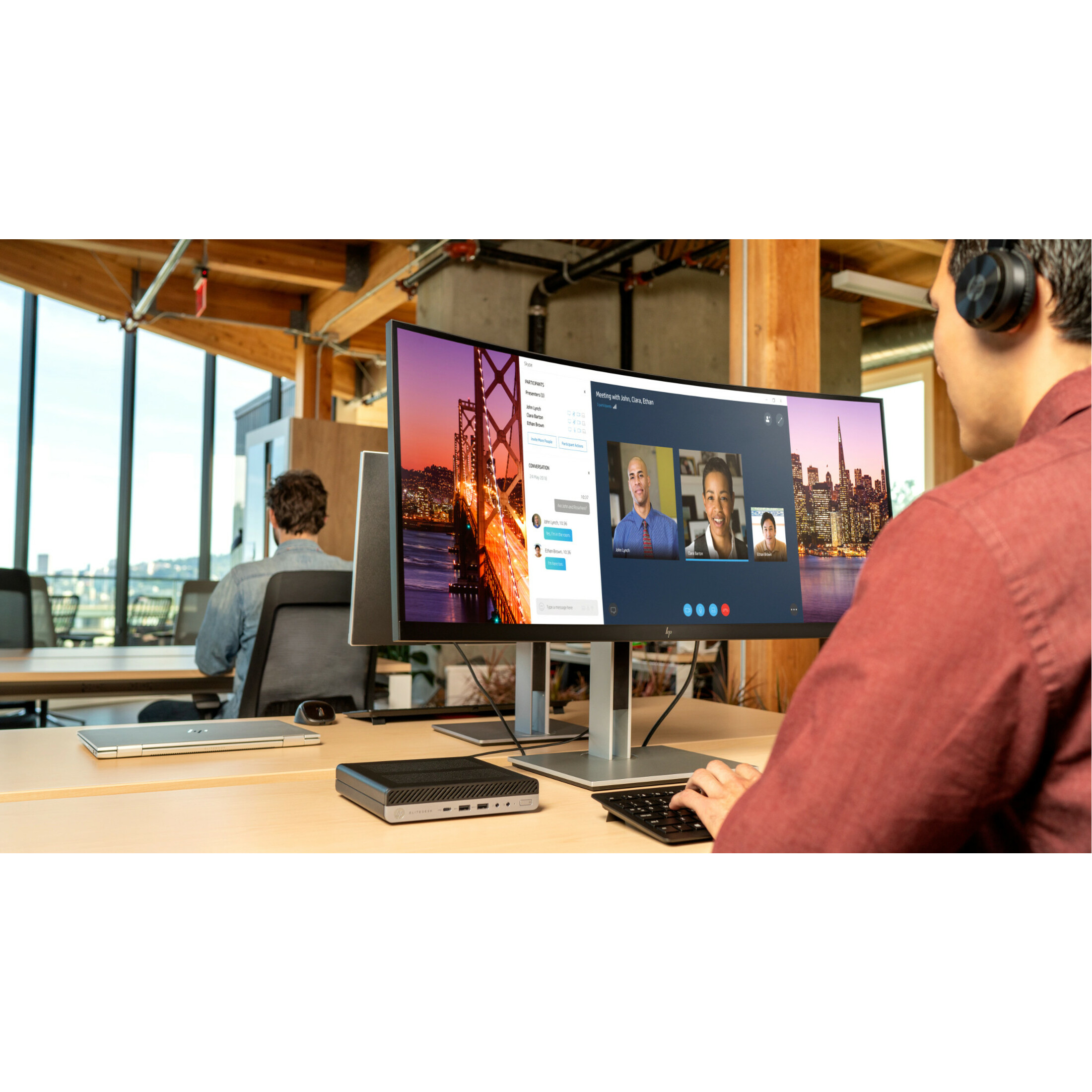 HP EliteDesk 705 G5 Desktop Computer - Mini PC - AMD PRO 560 Chip — life style