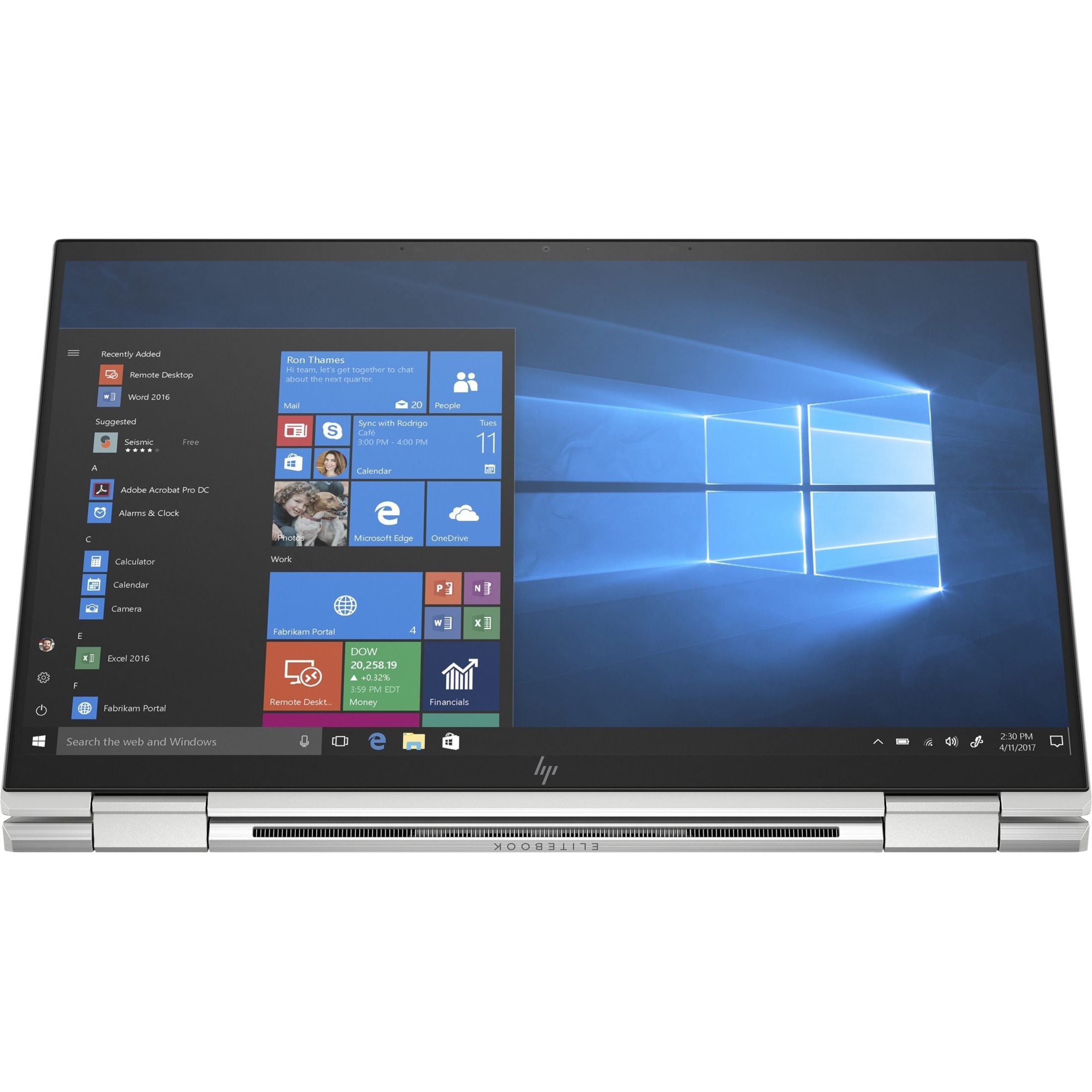 HP EliteBook x360 1040 G7 14" Touchscreen Convertible 2 in 1 Notebook - Intel Core i7 10th Gen i7-10610U - 16 GB - 256 GB SSD - English Keyboard - Intel UHD Graphics Premium - In-plane Switching (IPS) Technology — alternate image1