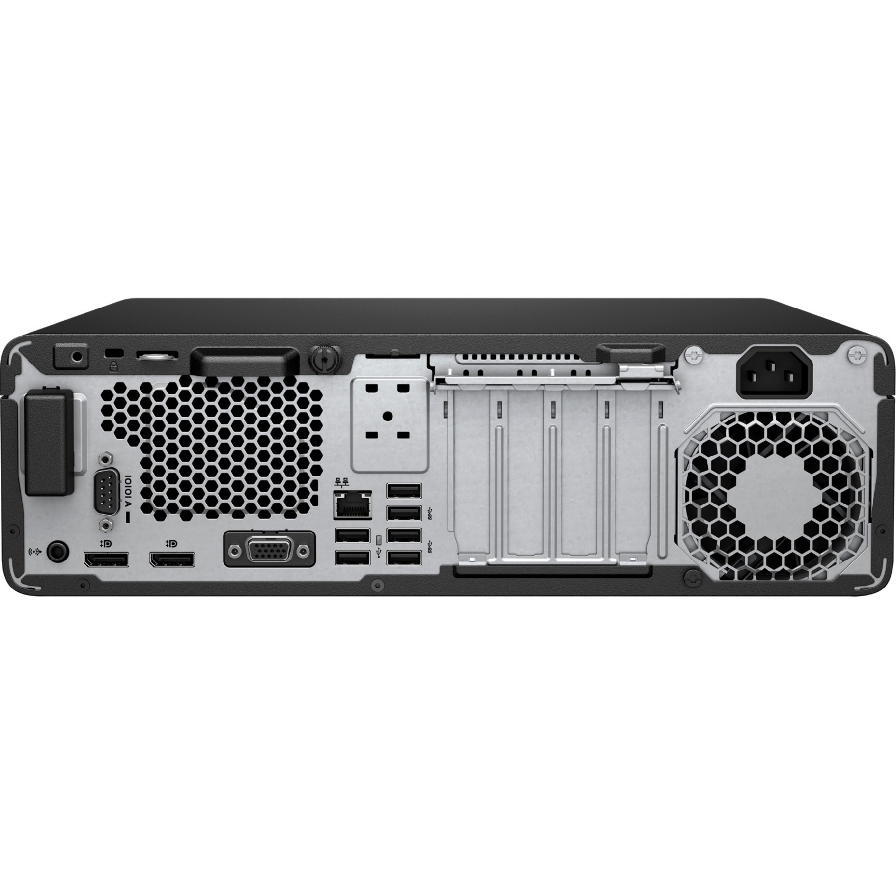 HP EliteDesk 800 G6 Desktop Computer - Intel Core i5 10th Gen i5-10500 - 8 GB - 256 GB SSD - Small Form Factor — rearmaximum